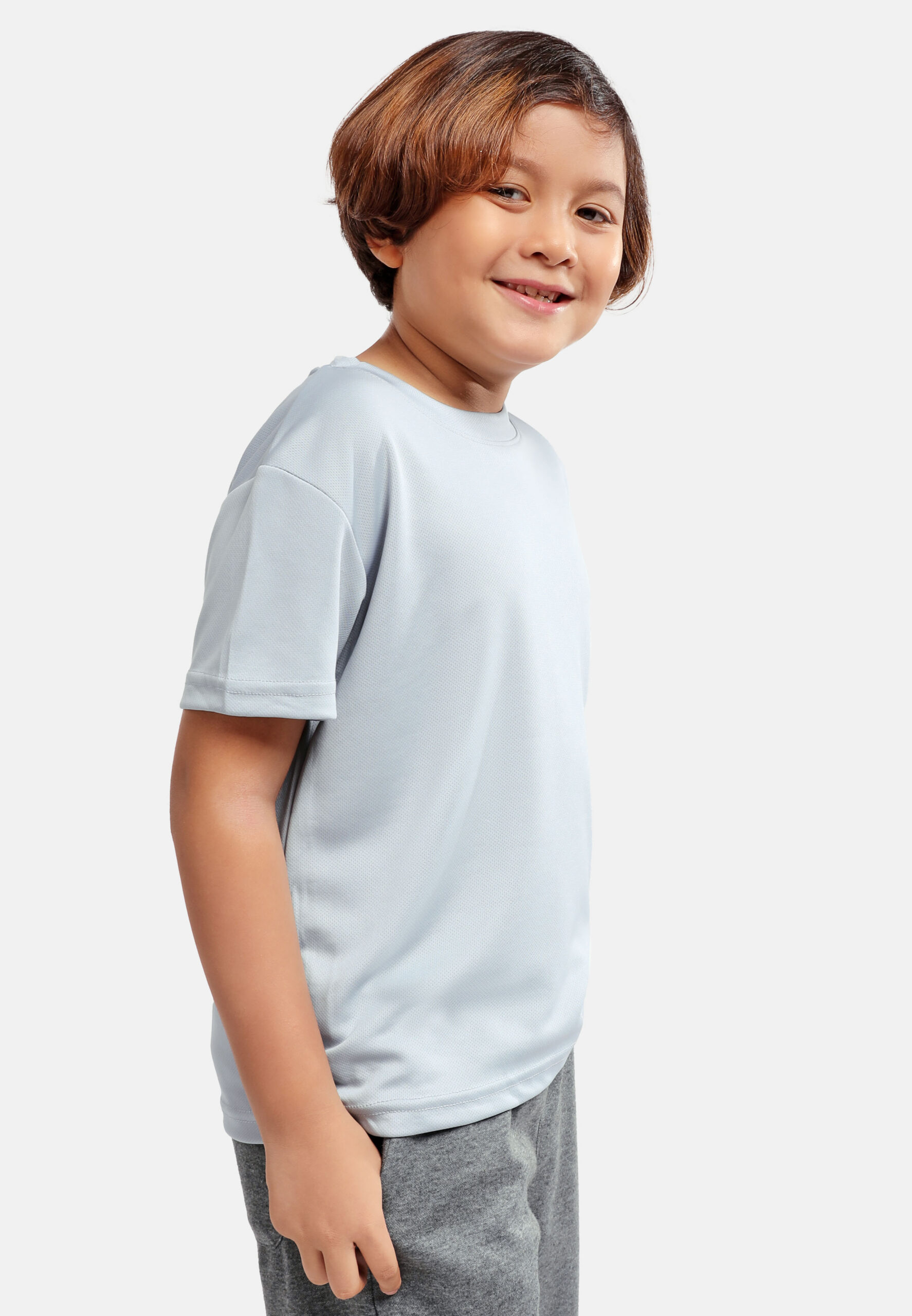 AIRtec Quick Dry- Microfiber Mini Mesh Kids-Light Grey (PK-903-41) - Image 7