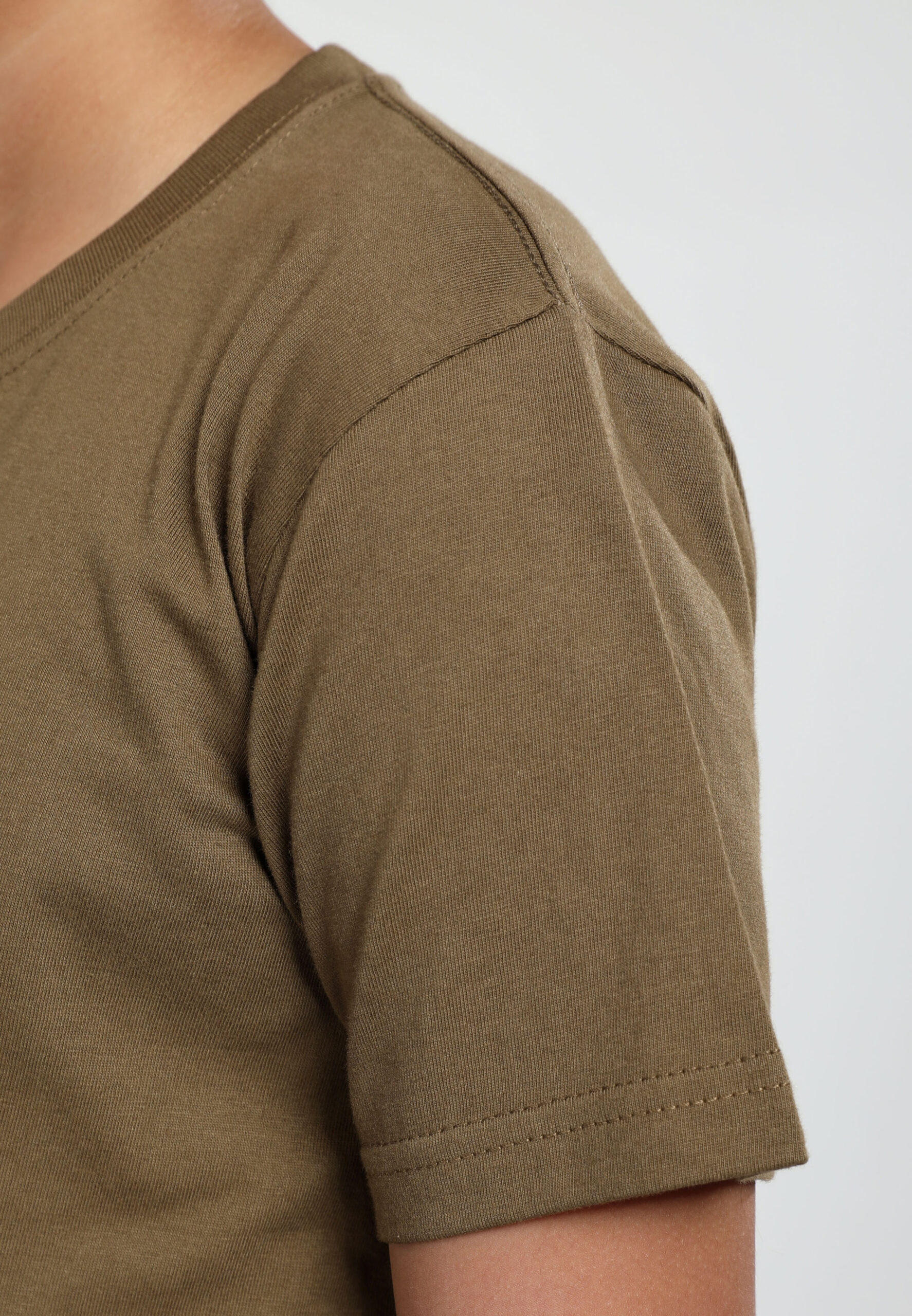 100% Cotton Round Neck Kids-Khaki (PK-901-59) - Image 10