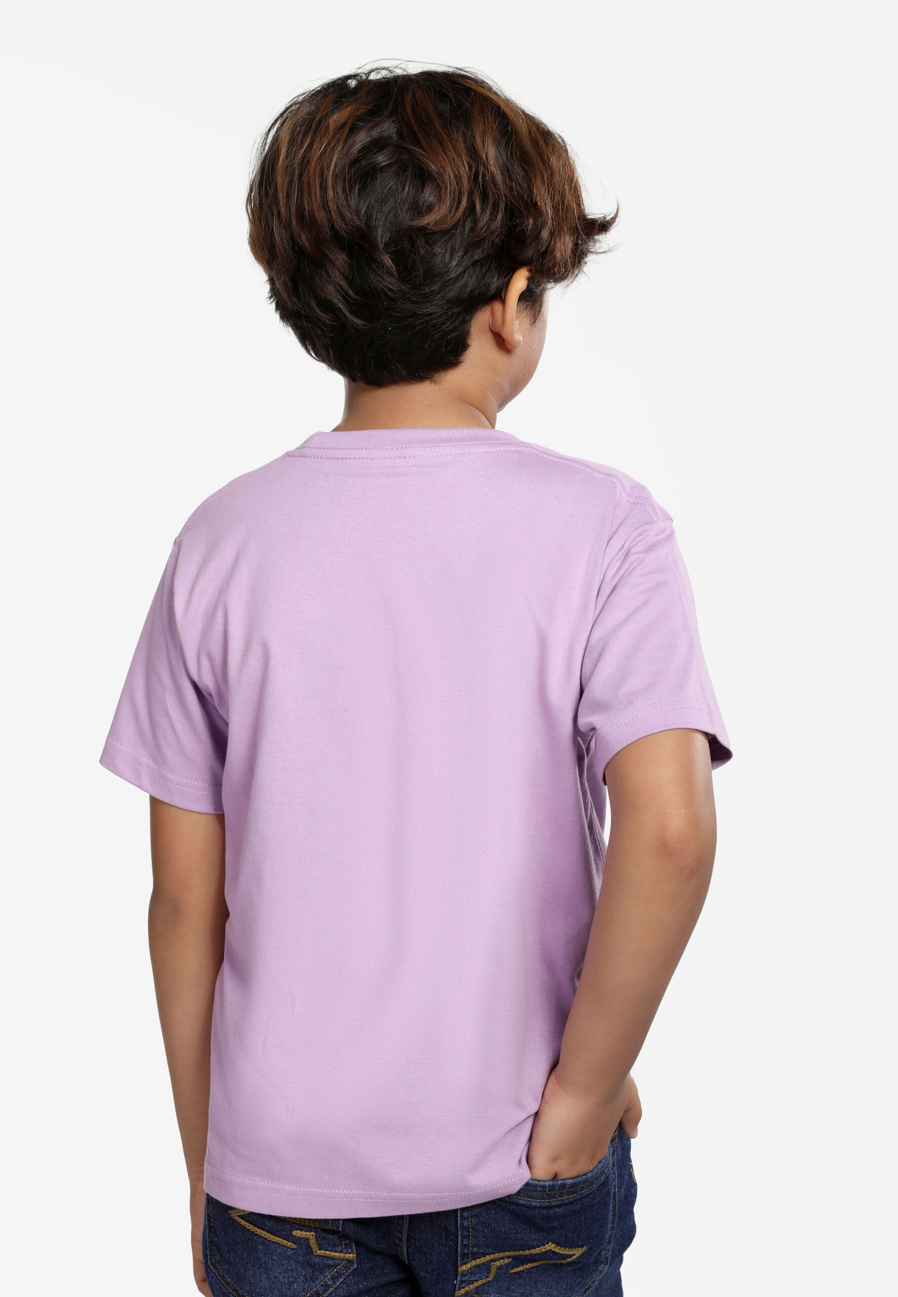 100% Cotton Round Neck Kids-Lavender (PK-901-46) - Image 3