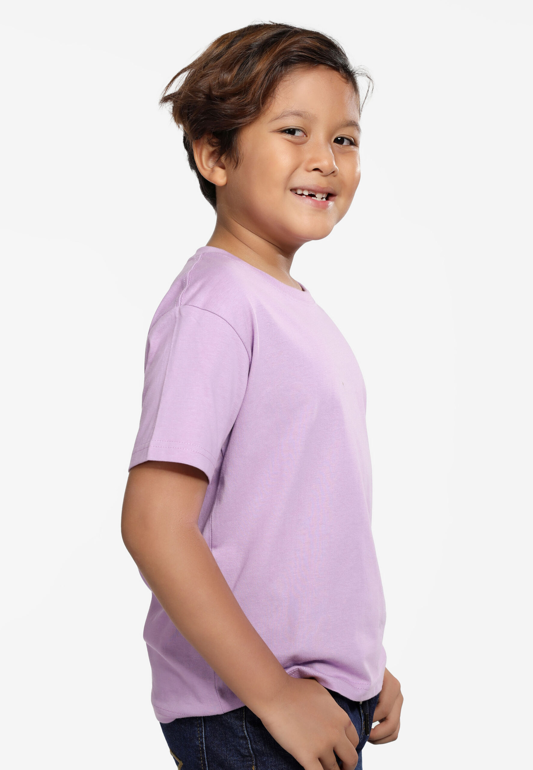 100% Cotton Round Neck Kids-Lavender (PK-901-46) - Image 4