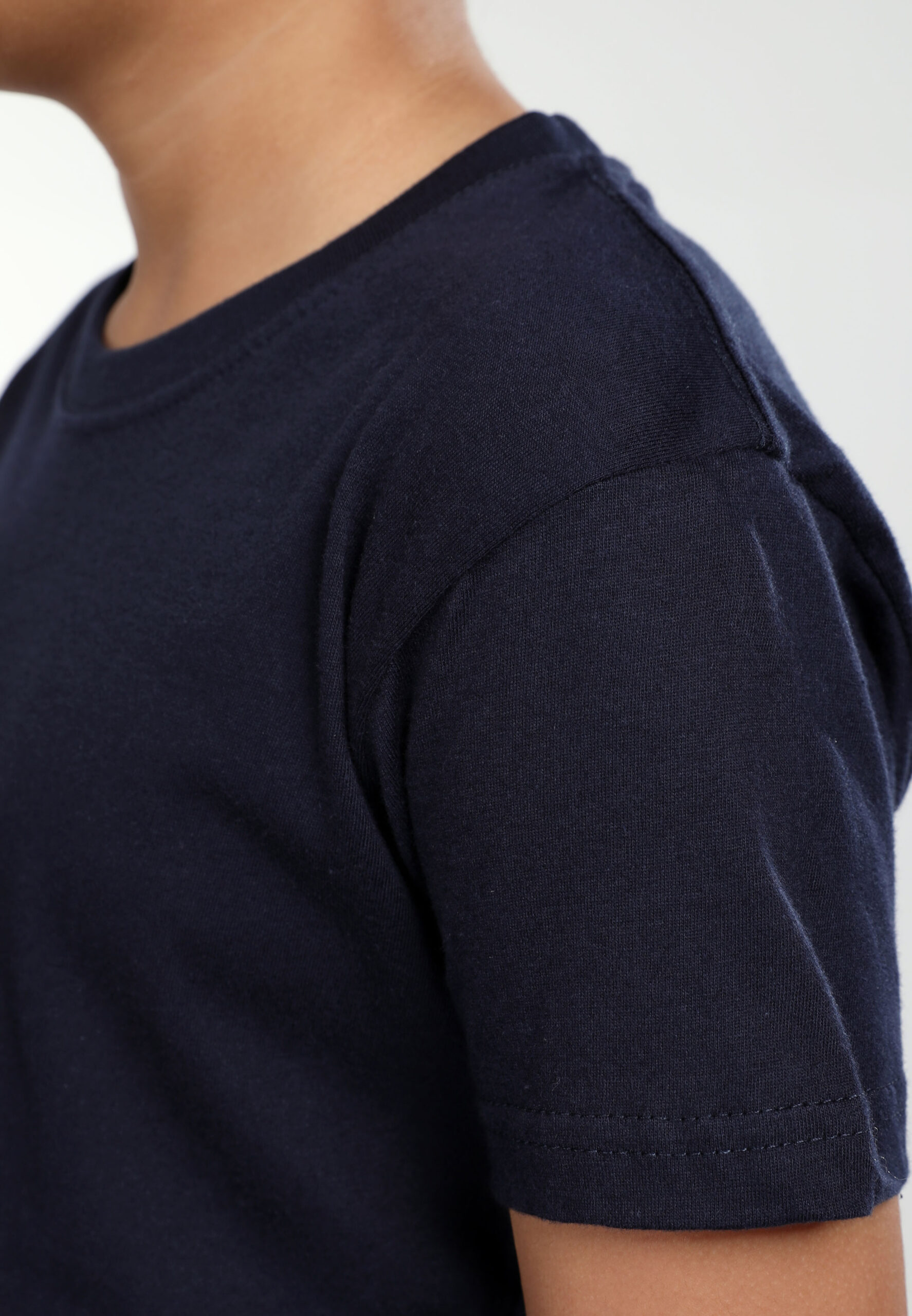 100% Cotton Round Neck Kids-Navy (PK-901-08) - Image 10