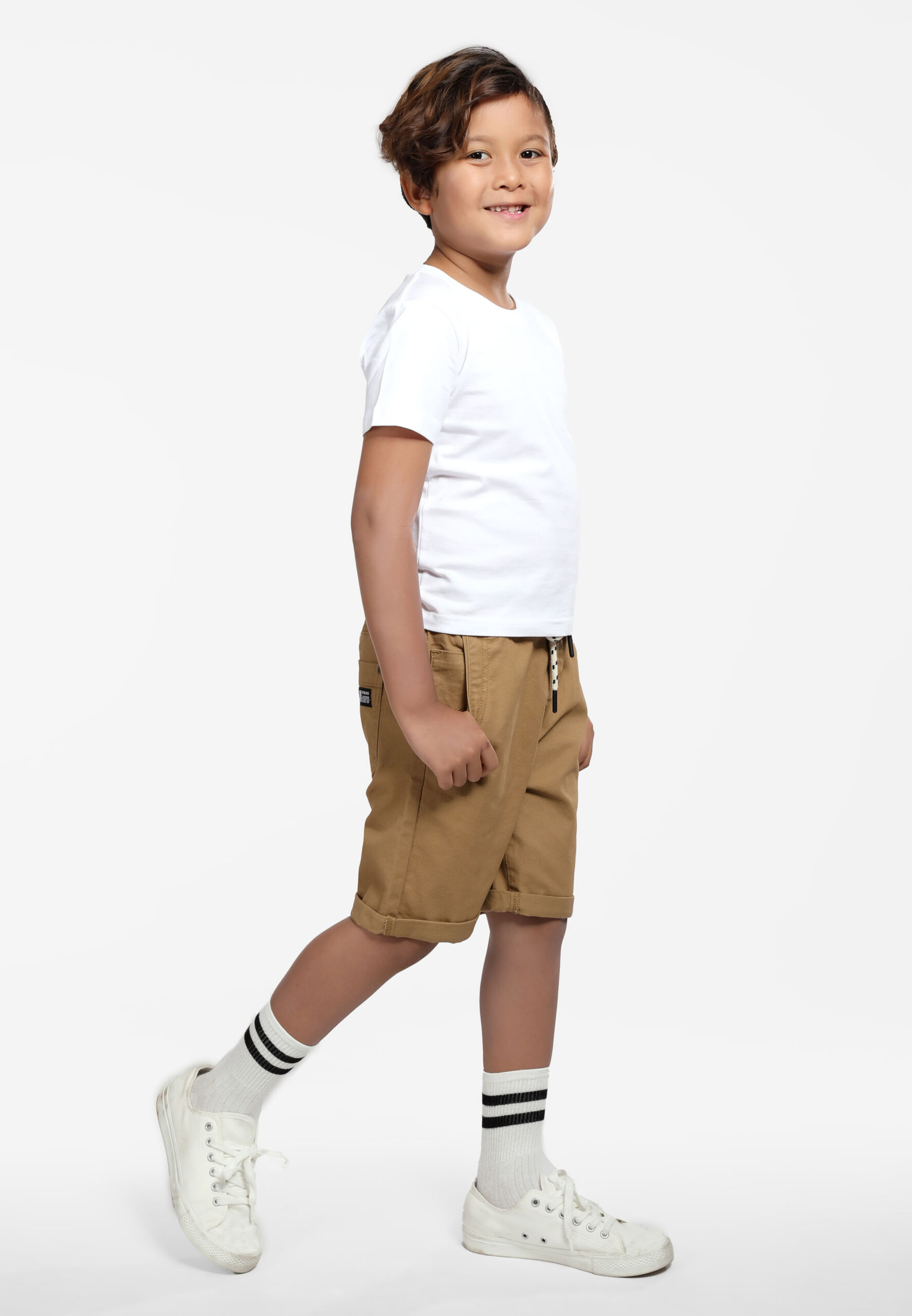 100% Cotton Round Neck Kids-White (PK-901-01) - Image 4