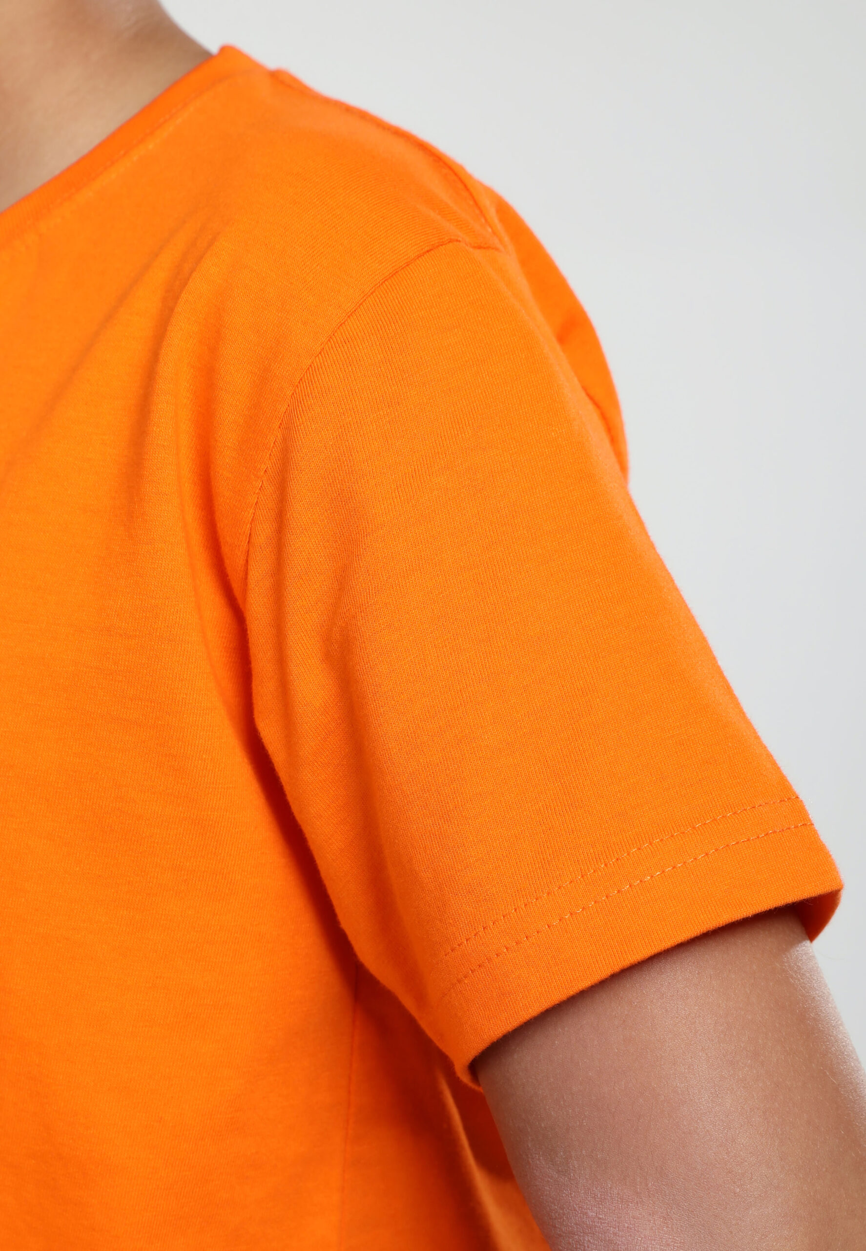 100% Cotton Round Neck Kids-Orange (PK-901-04) - Image 5