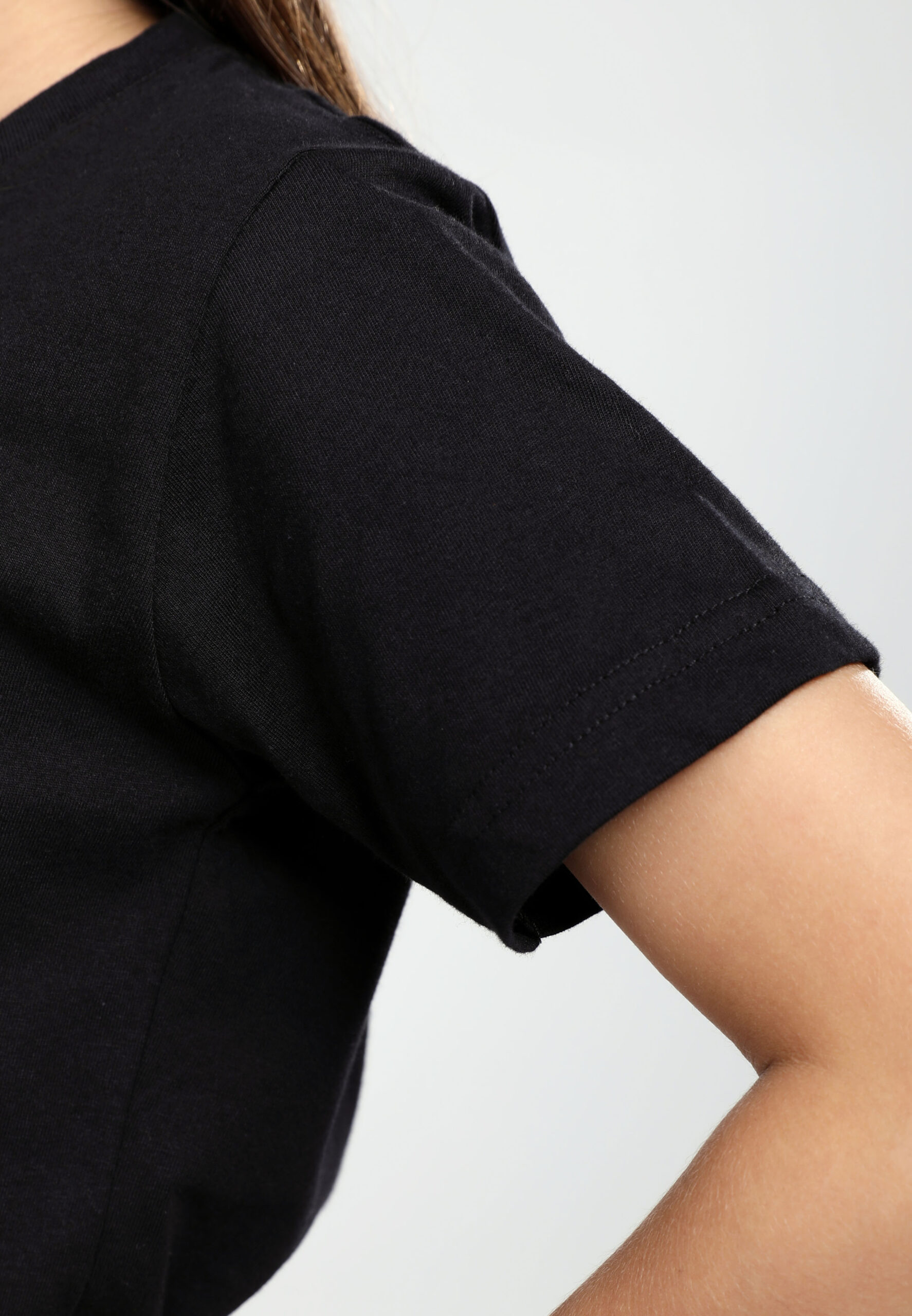 100% Cotton Round Neck Kids-Black (PK-901-09) - Image 8