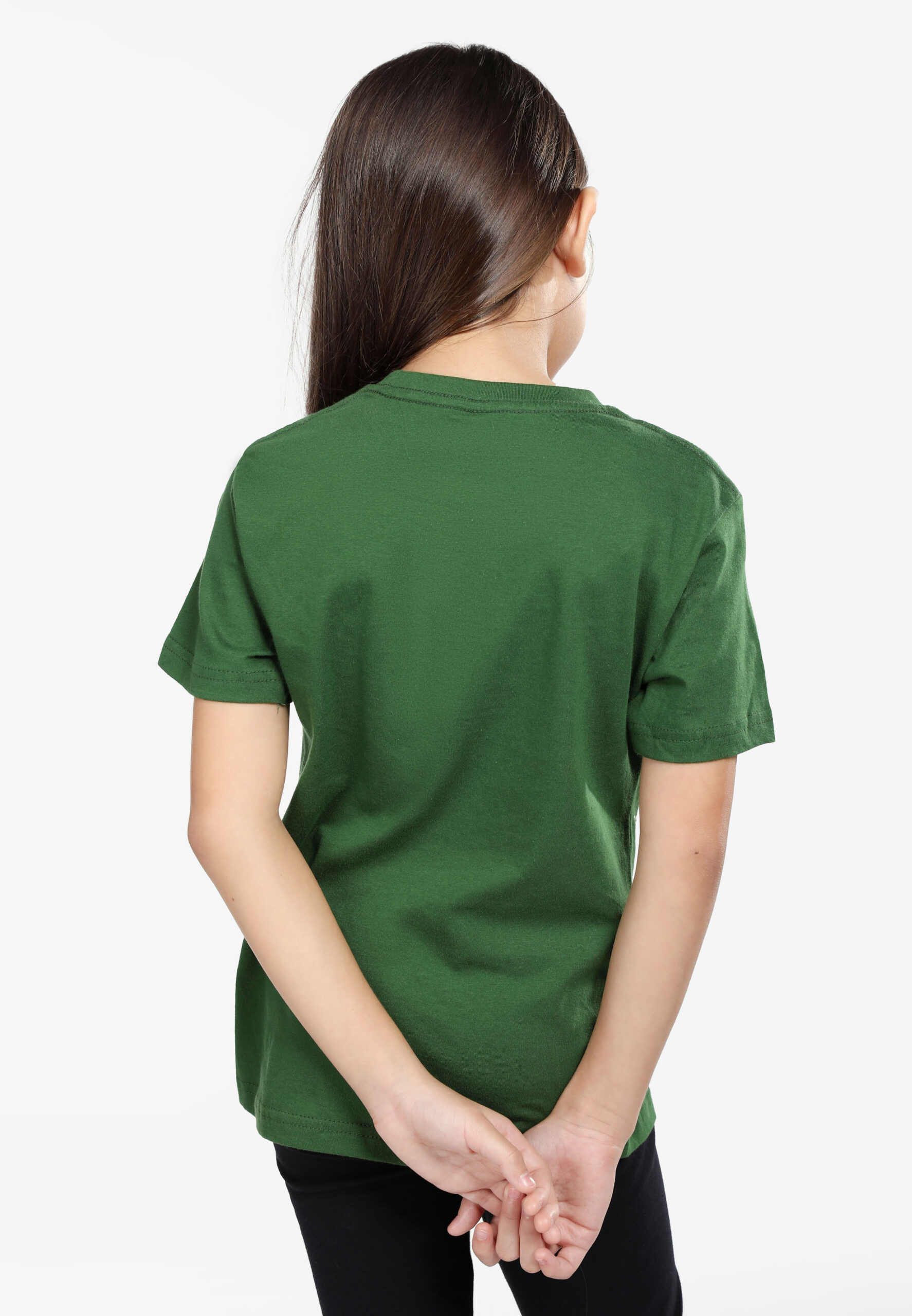 100% Cotton Round Neck Kids-Bottle Green (PK-901-44) - Image 3