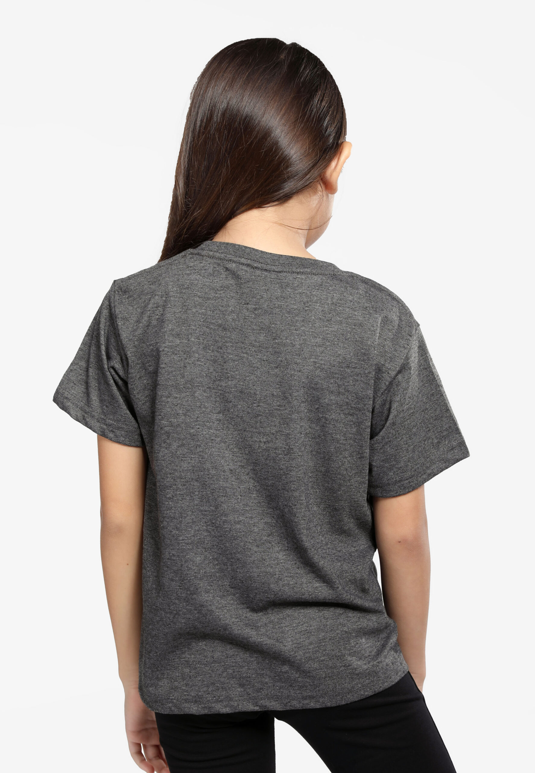 Cotton Round Neck Kids-Dark Melange (PK-901-42) - Image 3