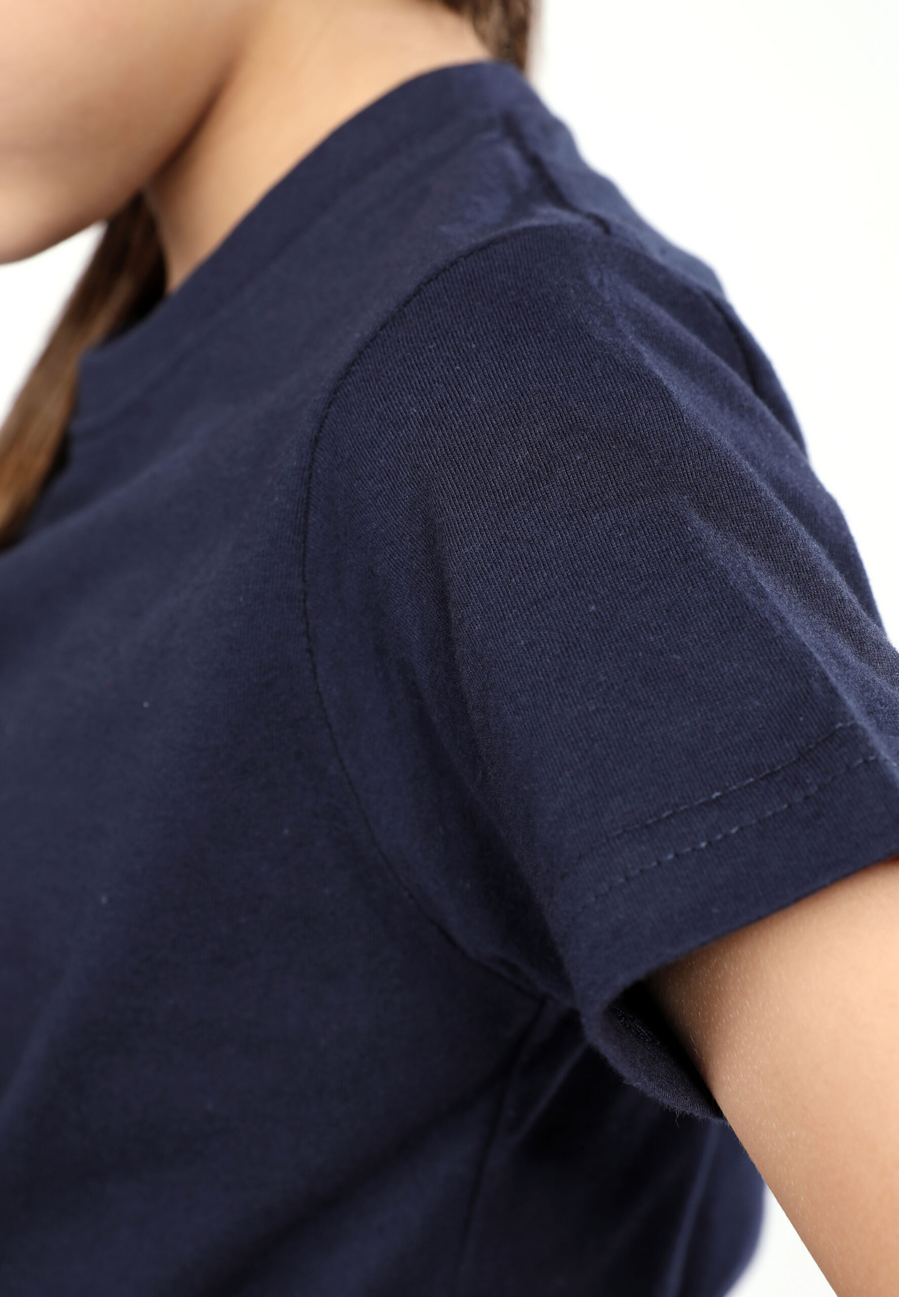 100% Cotton Round Neck Kids-Navy (PK-901-08) - Image 5