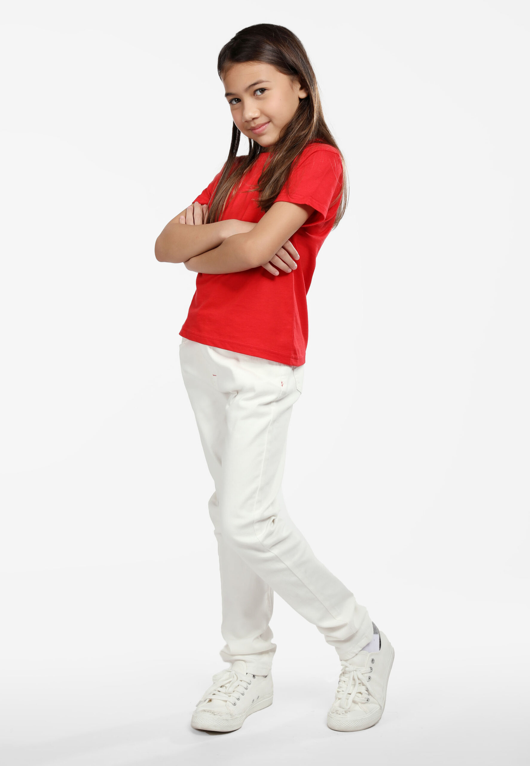 100% Cotton Round Neck Kids-Red (PK-901-06) - Image 7