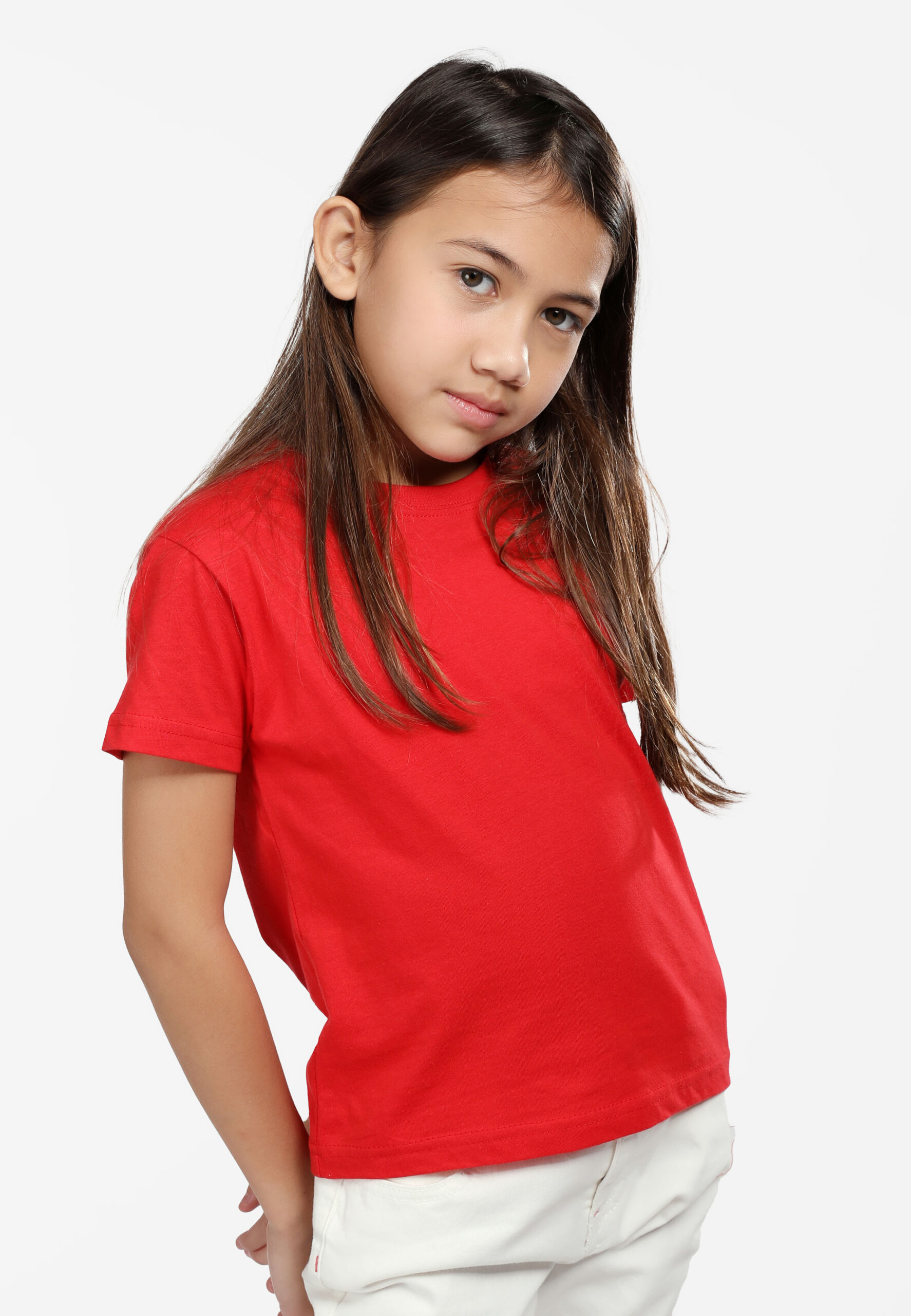 100% Cotton Round Neck Kids-Red (PK-901-06) - Image 9