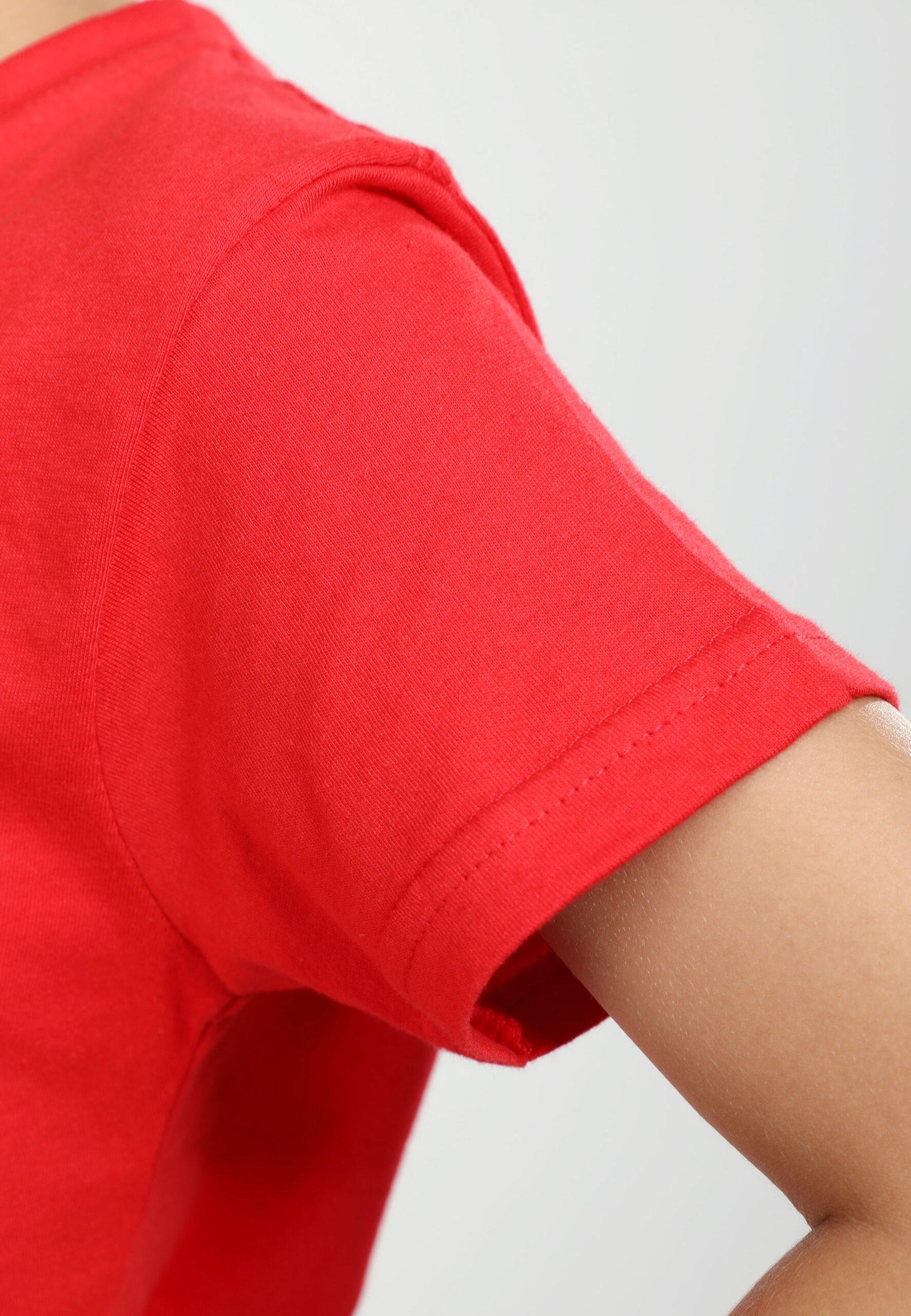 100% Cotton Round Neck Kids-Red (PK-901-06) - Image 10