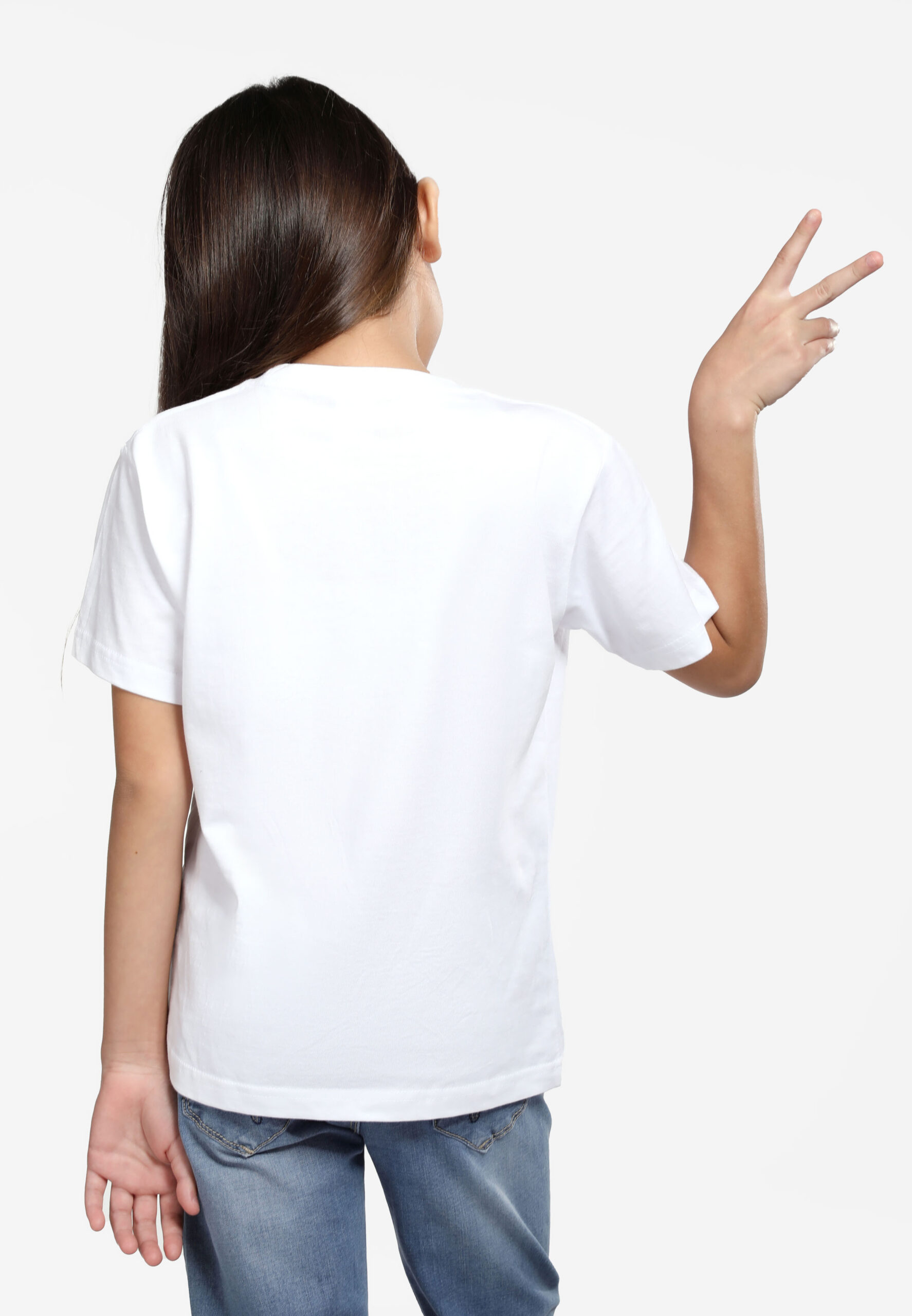100% Cotton Round Neck Kids-White (PK-901-01) - Image 7