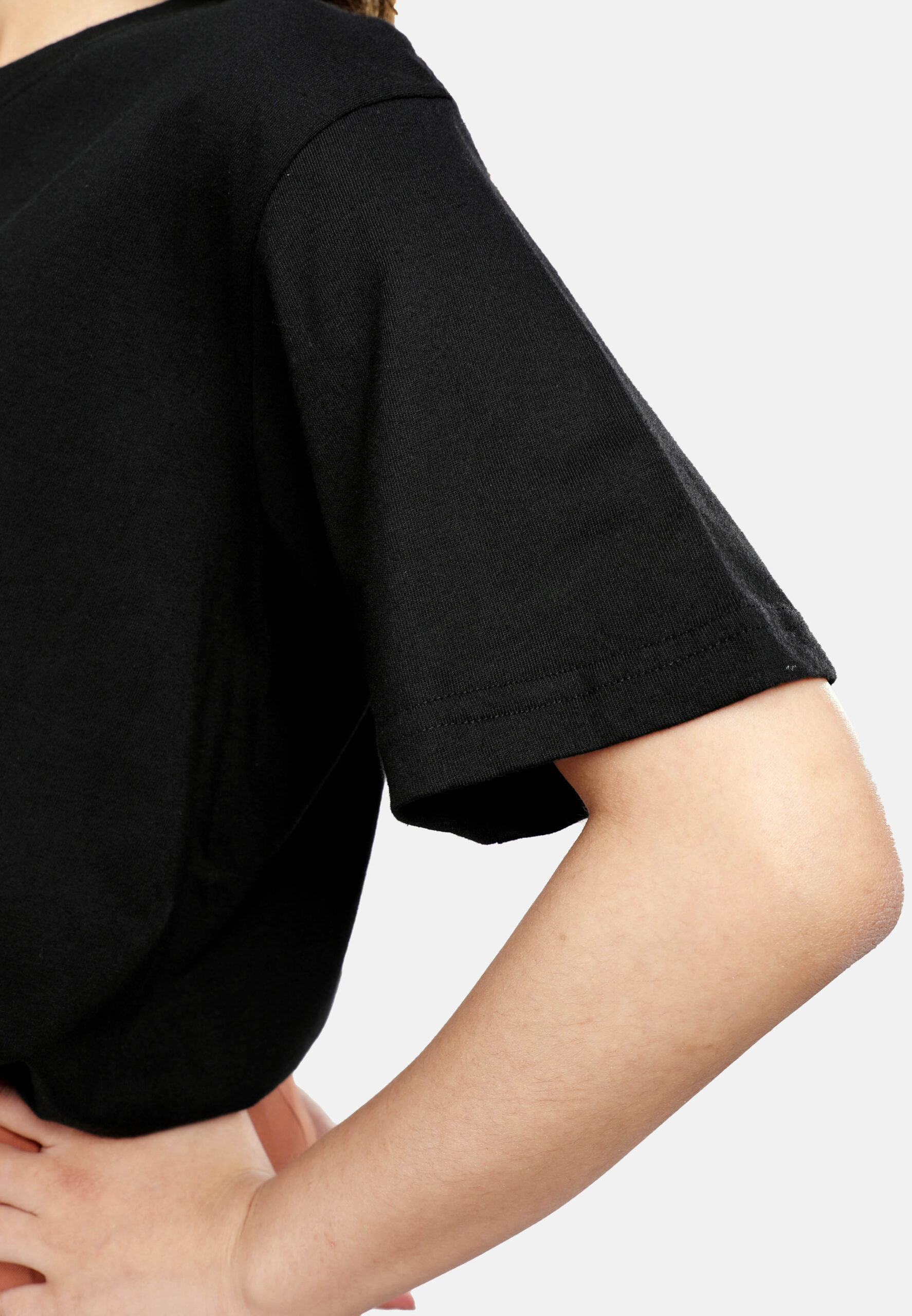 Premium Cotton Round Neck- Black (P-902-09) - Image 10