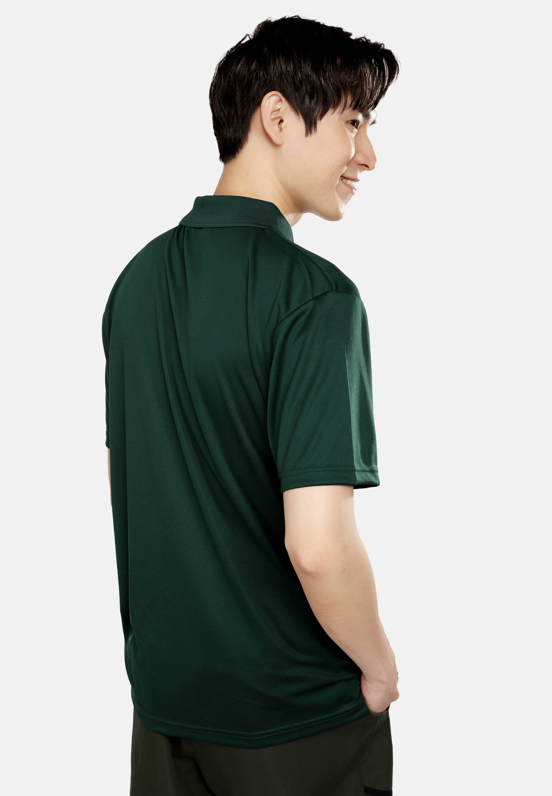 AIRtec Quick Dry Polo- Microfiber Mini Mesh-Dark Green (P-703-44) - Image 3