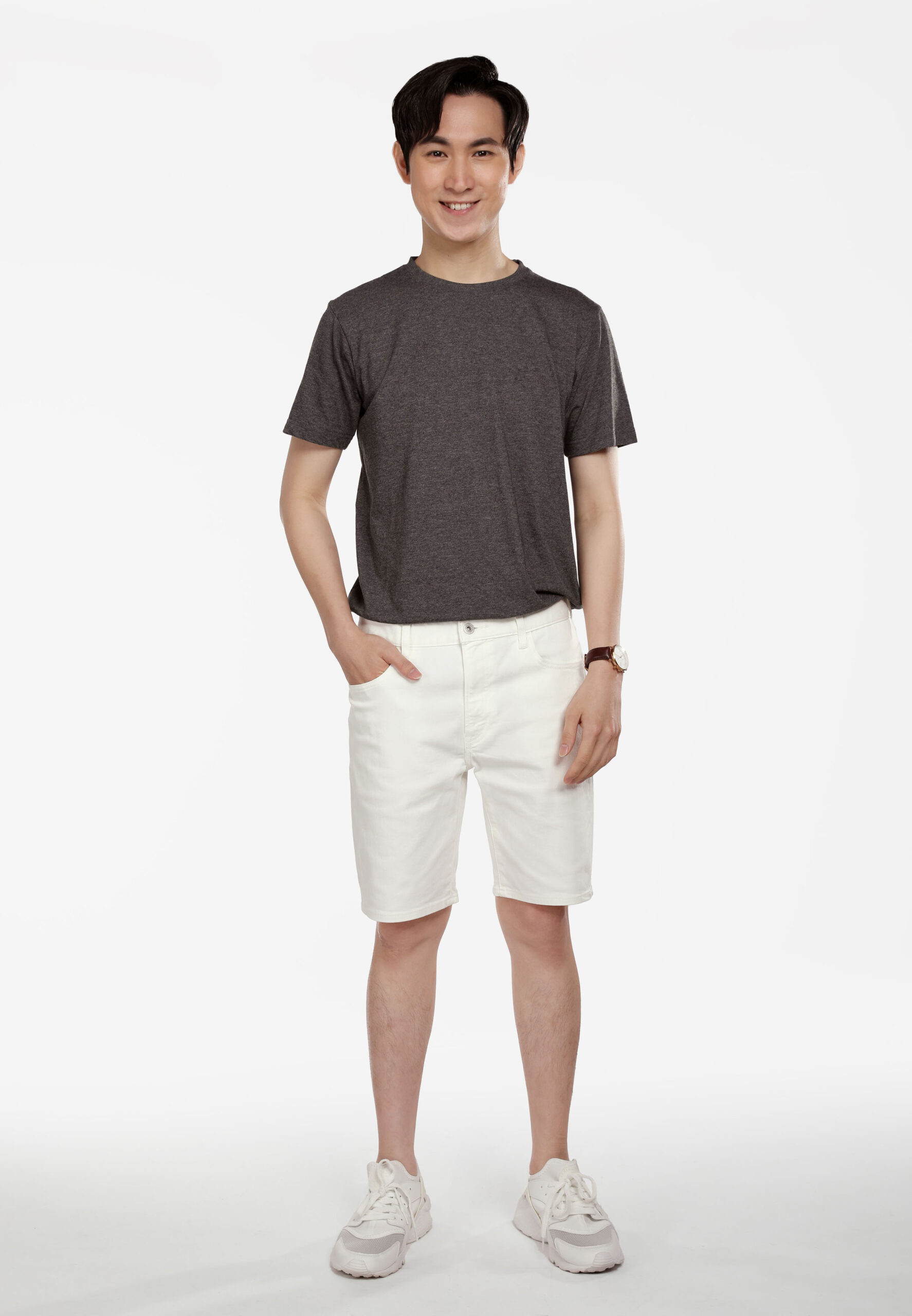 Premium Cotton Round Neck- Dark Melange (P-902-42) - Image 7