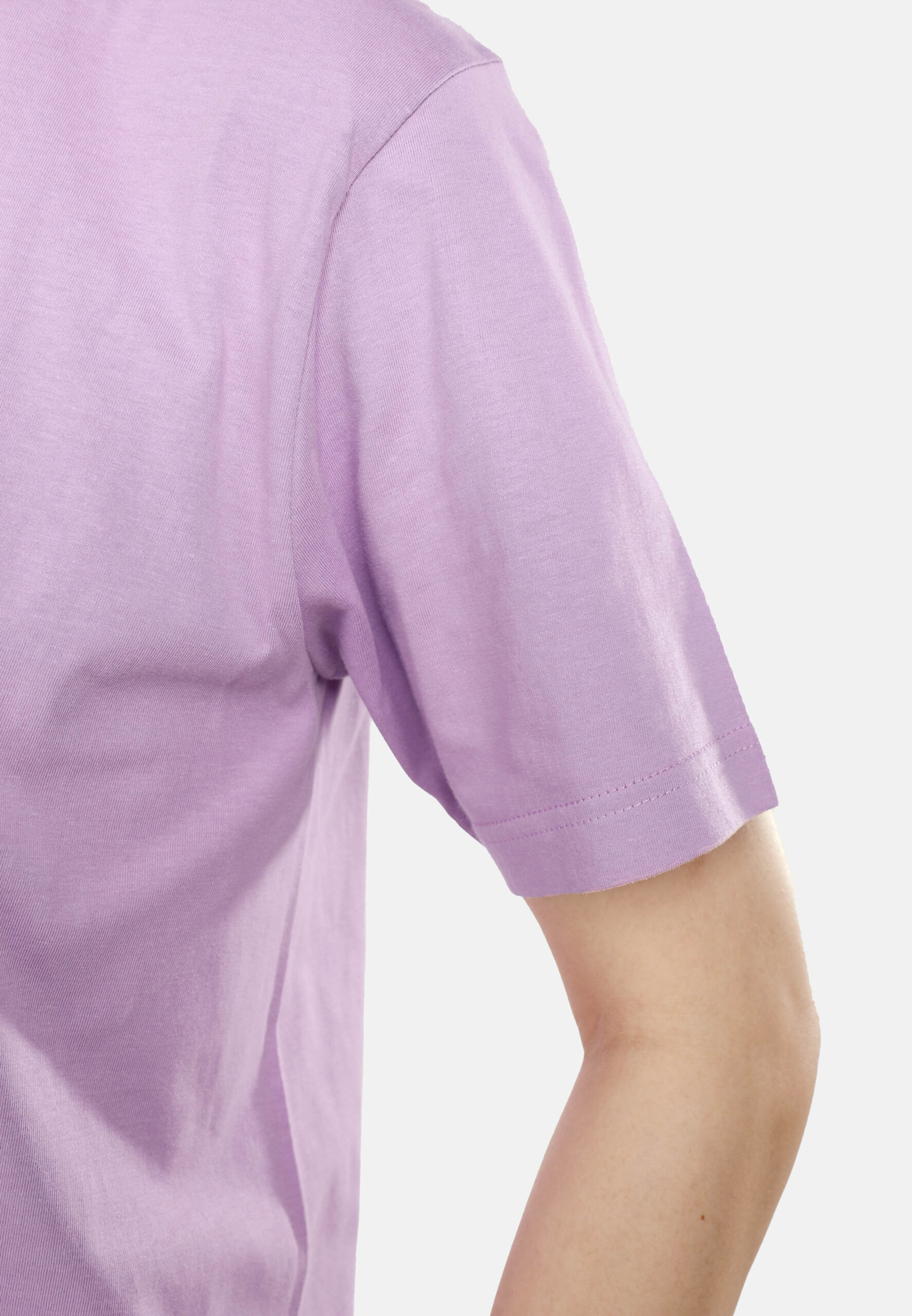 100% Cotton Round Neck (160 grams)- Lavender (P-901-46) - Image 5