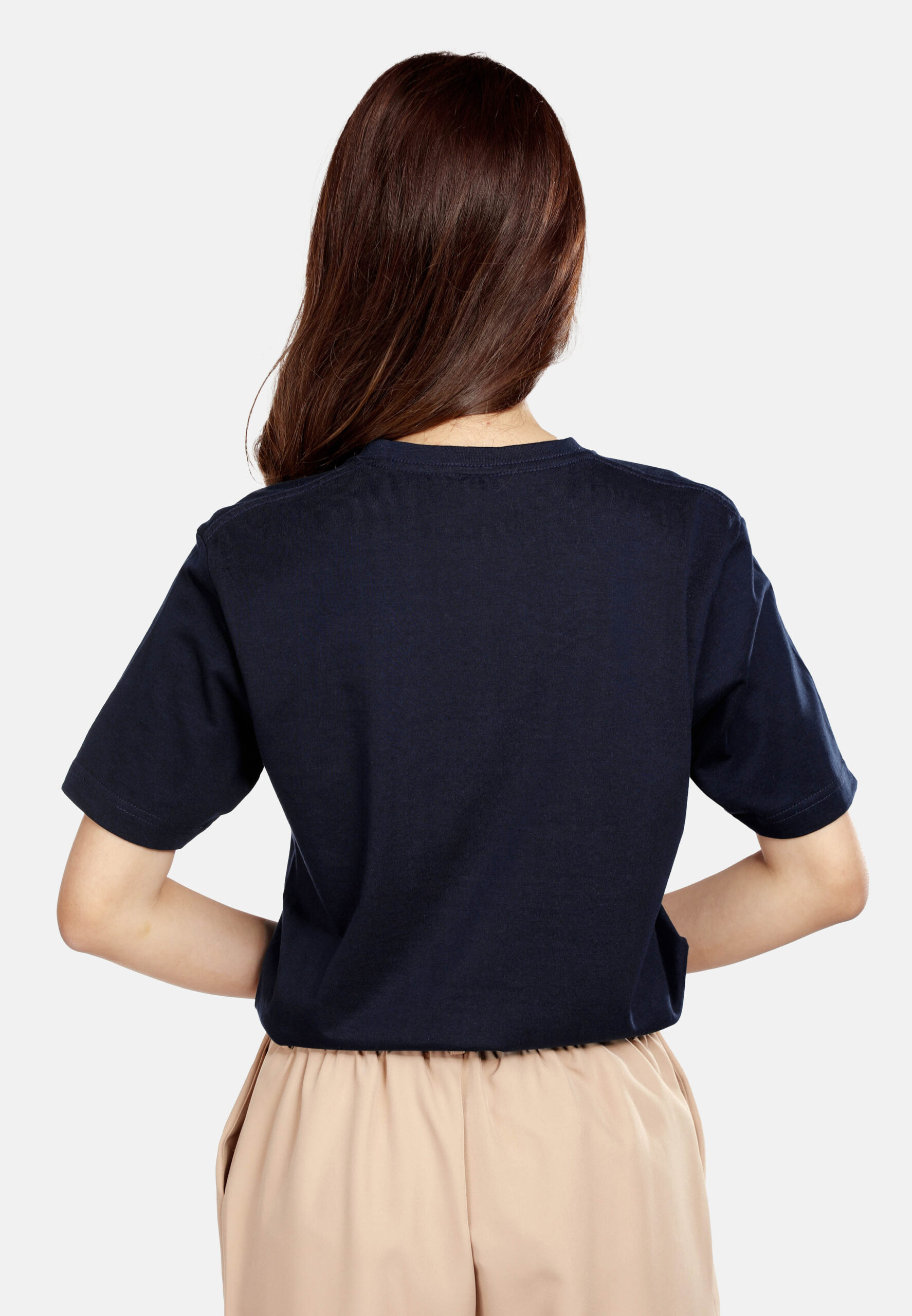 Premium Cotton Round Neck- Navy (P-902-08) - Image 8