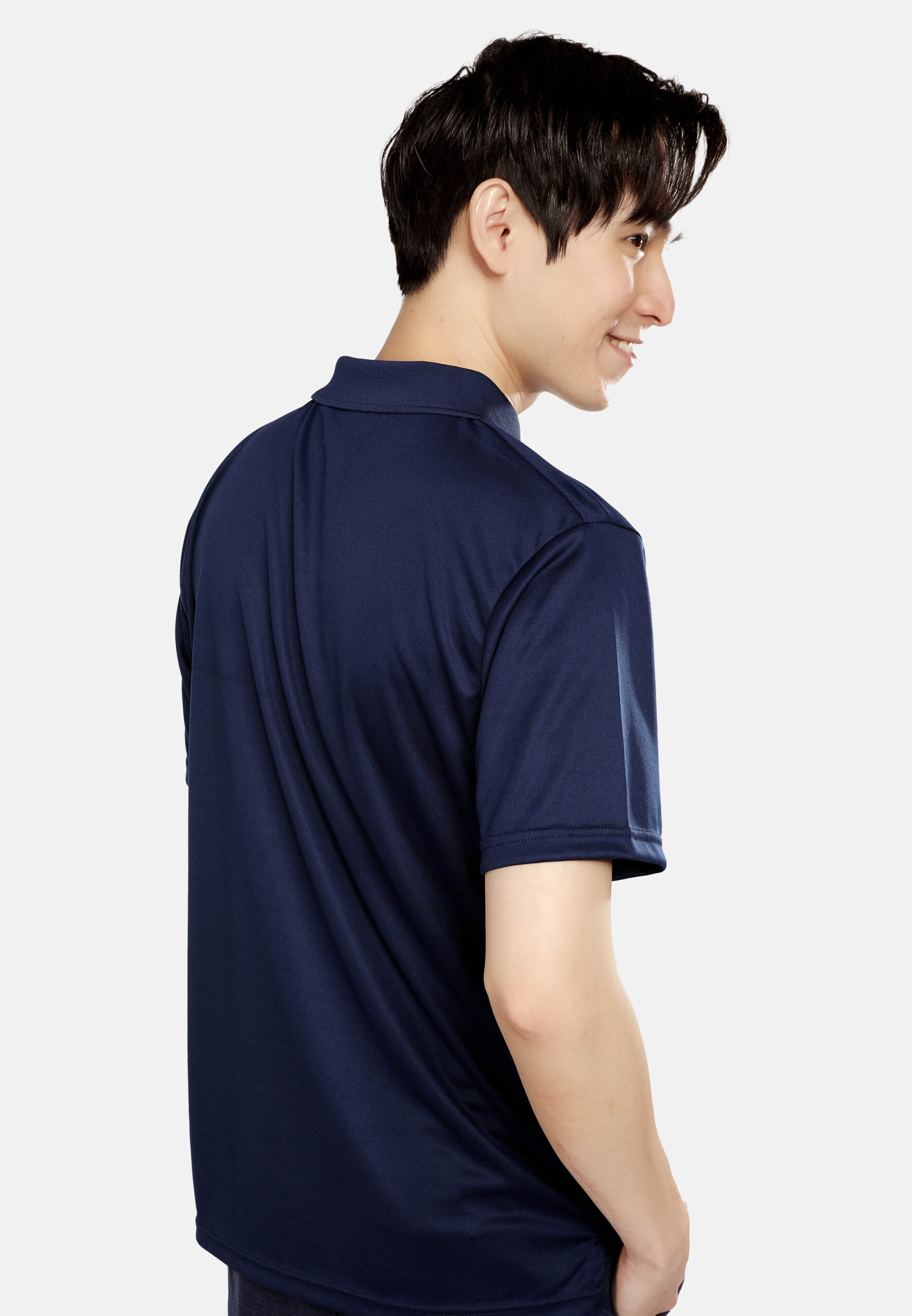 AIRtec Quick Dry Polo- Microfiber Mini Mesh-Navy (P-703-08) - Image 3