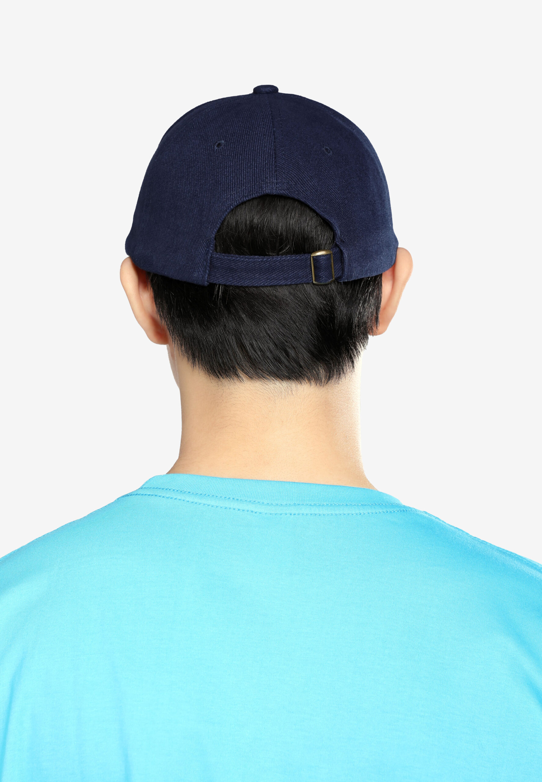6 Panel Baseball Cap Adult Unisex-Navy (P-C01-08) - Image 8