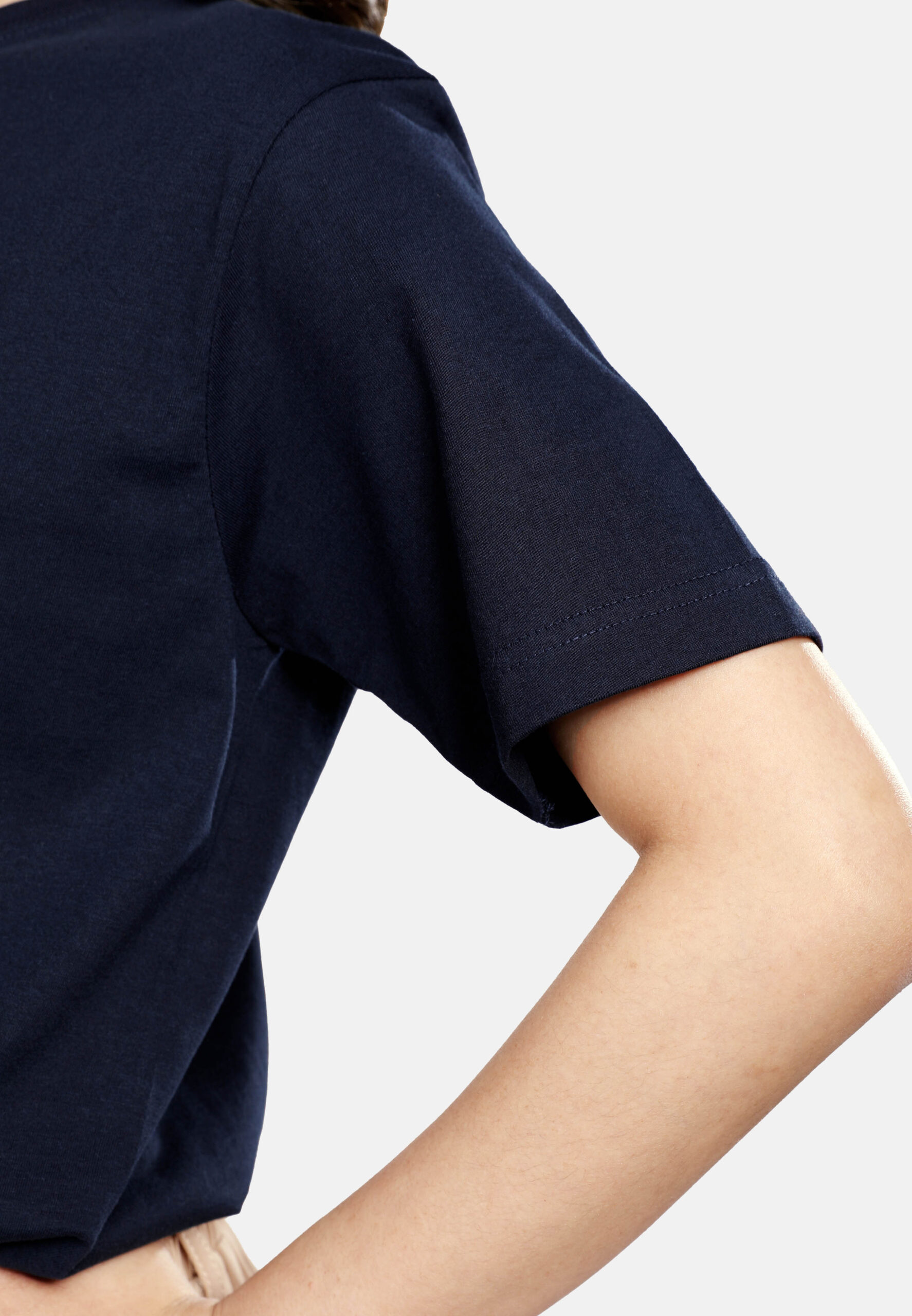 Premium Cotton Round Neck- Navy (P-902-08) - Image 10