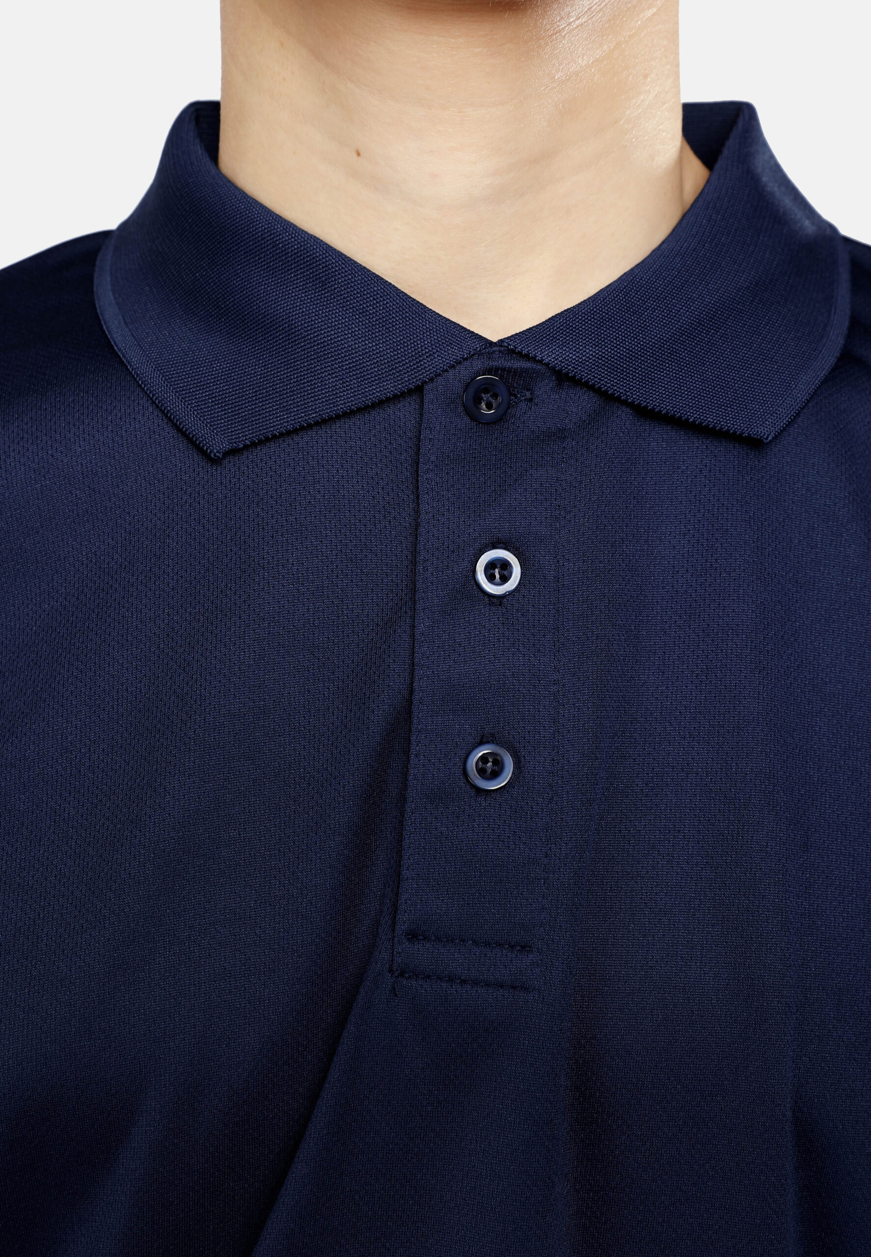AIRtec Quick Dry Polo- Microfiber Mini Mesh-Navy (P-703-08) - Image 5
