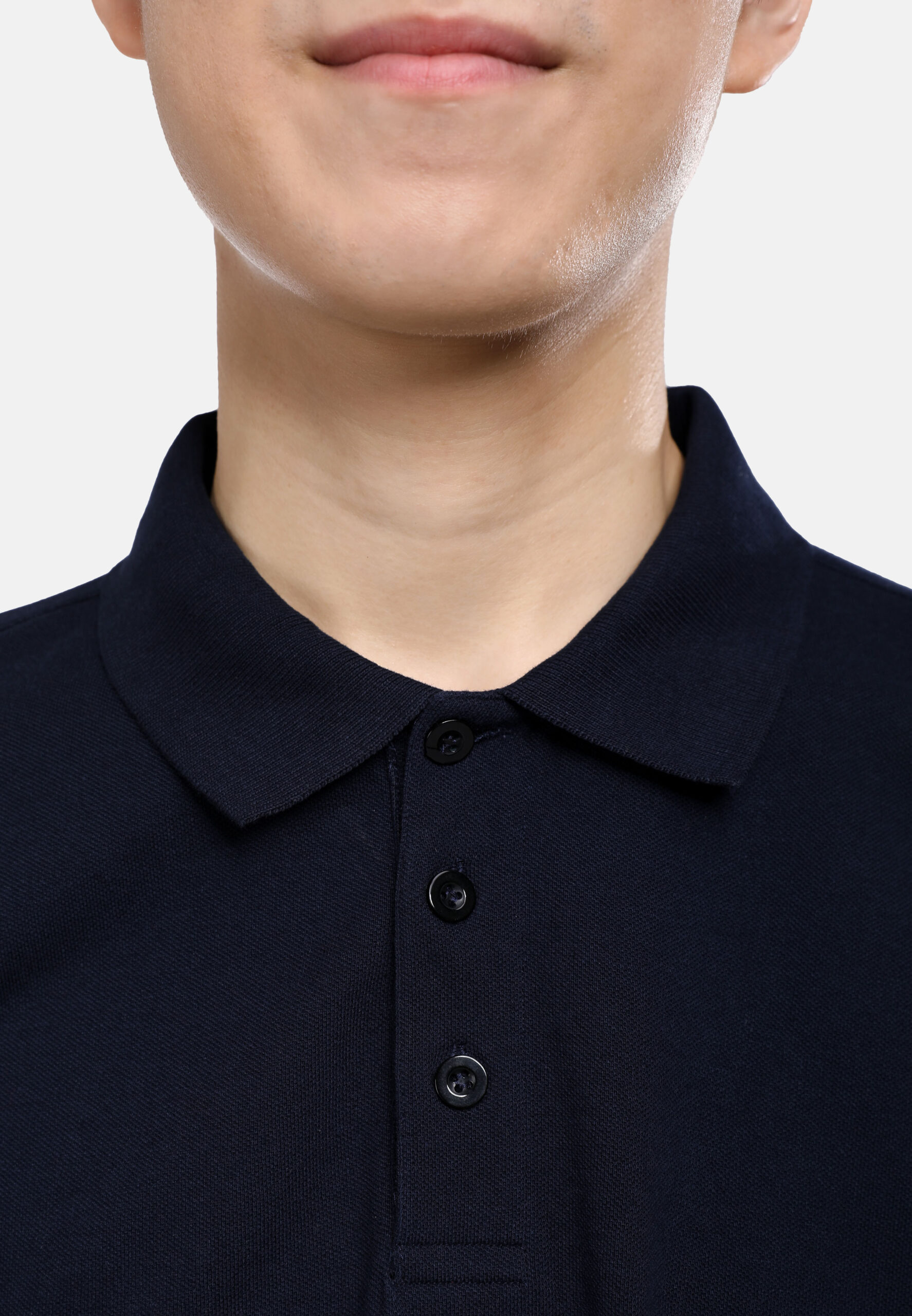 Premium Cotton Lacoste Polo-Navy (P-701-08) - Image 11