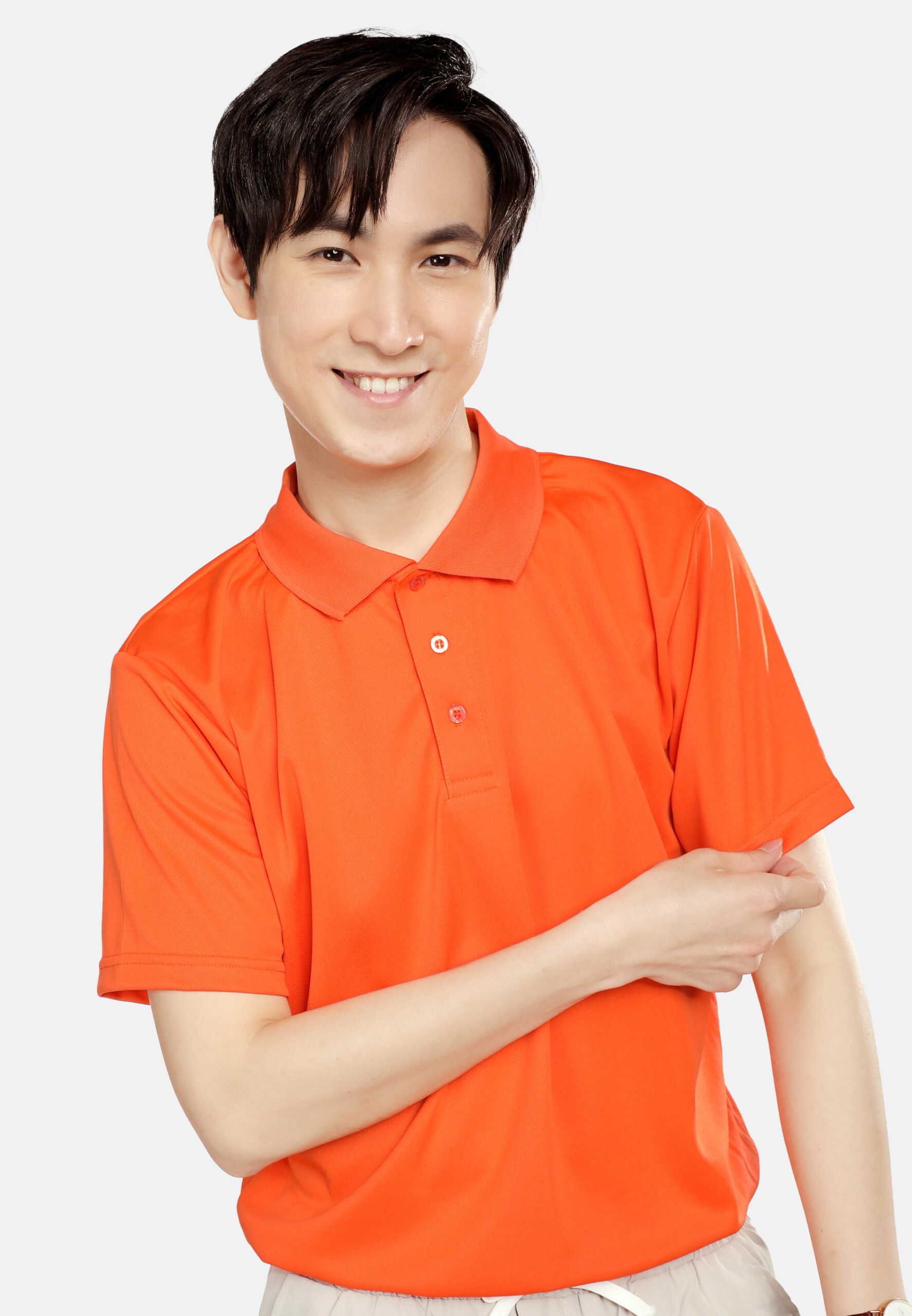AIRtec Quick Dry Polo- Microfiber Mini Mesh-Orange (P-703-04) - Image 7