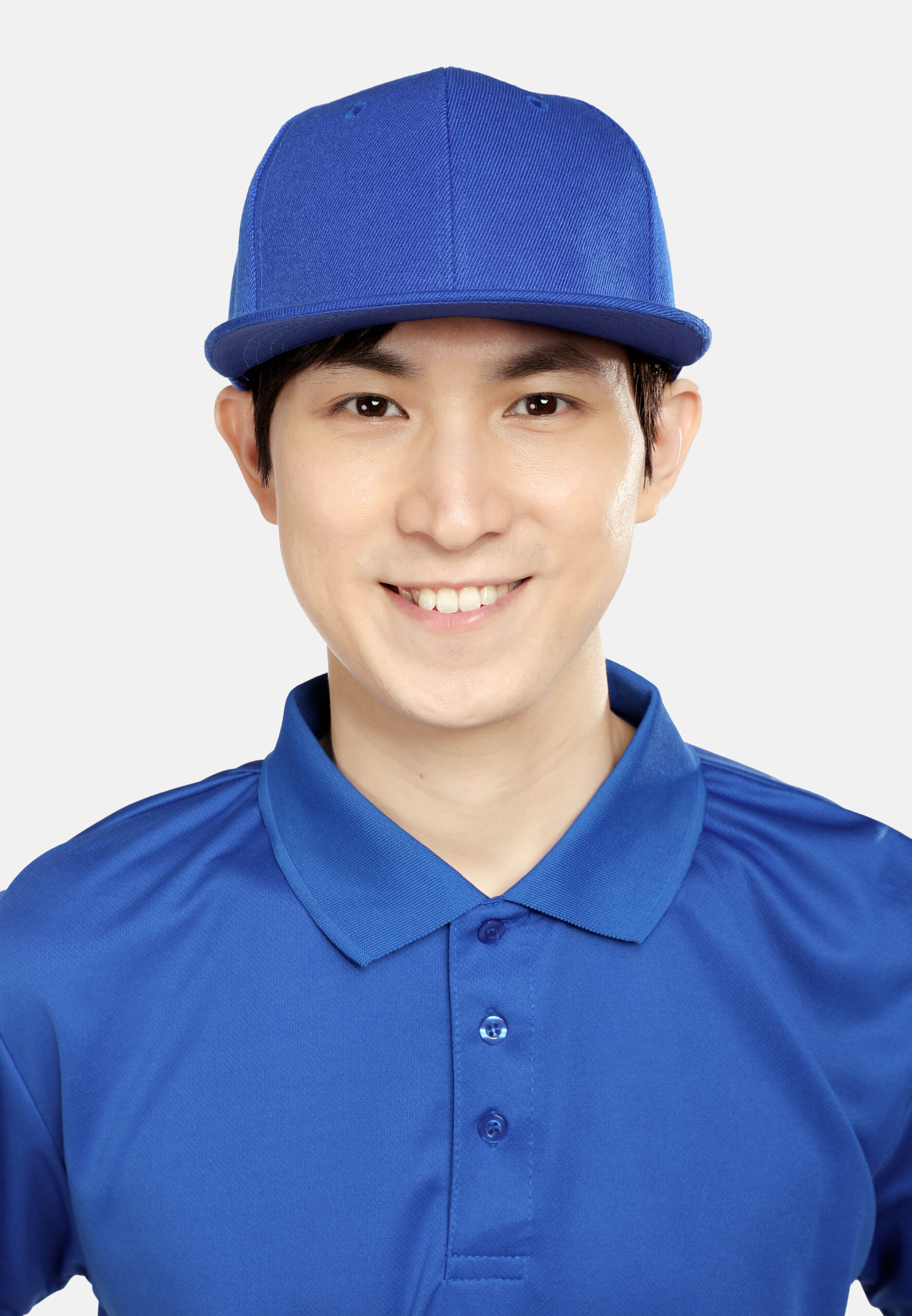 6 Panel Hip Hop Cap 100% Polyester Adult Unisex-Royal (P-C03-05) - Image 4