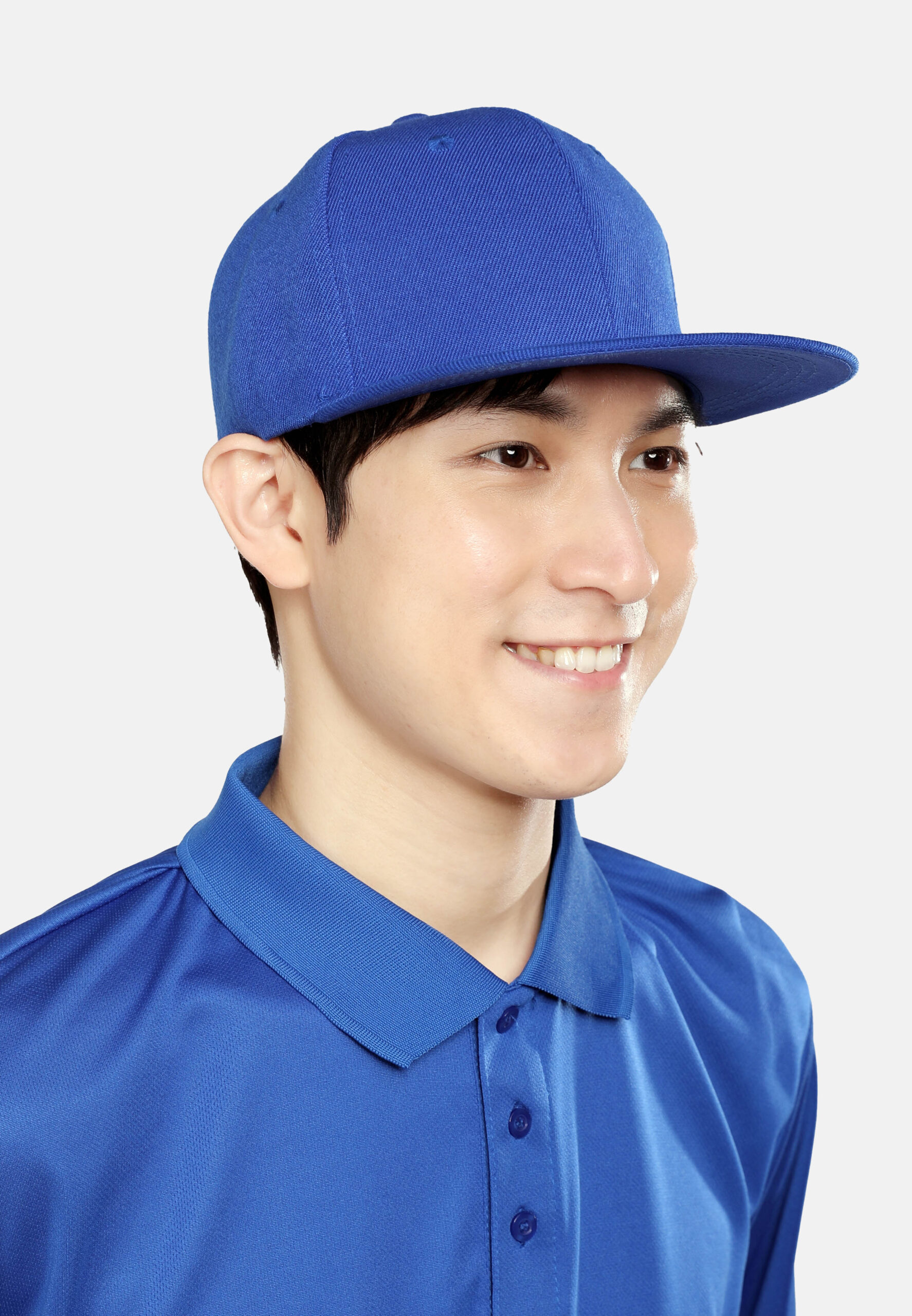 6 Panel Hip Hop Cap 100% Polyester Adult Unisex-Royal (P-C03-05) - Image 5