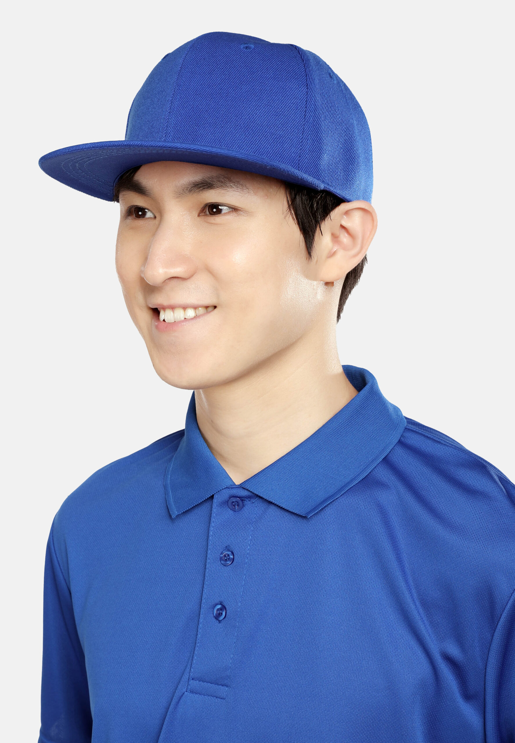 6 Panel Hip Hop Cap 100% Polyester Adult Unisex-Royal (P-C03-05) - Image 6