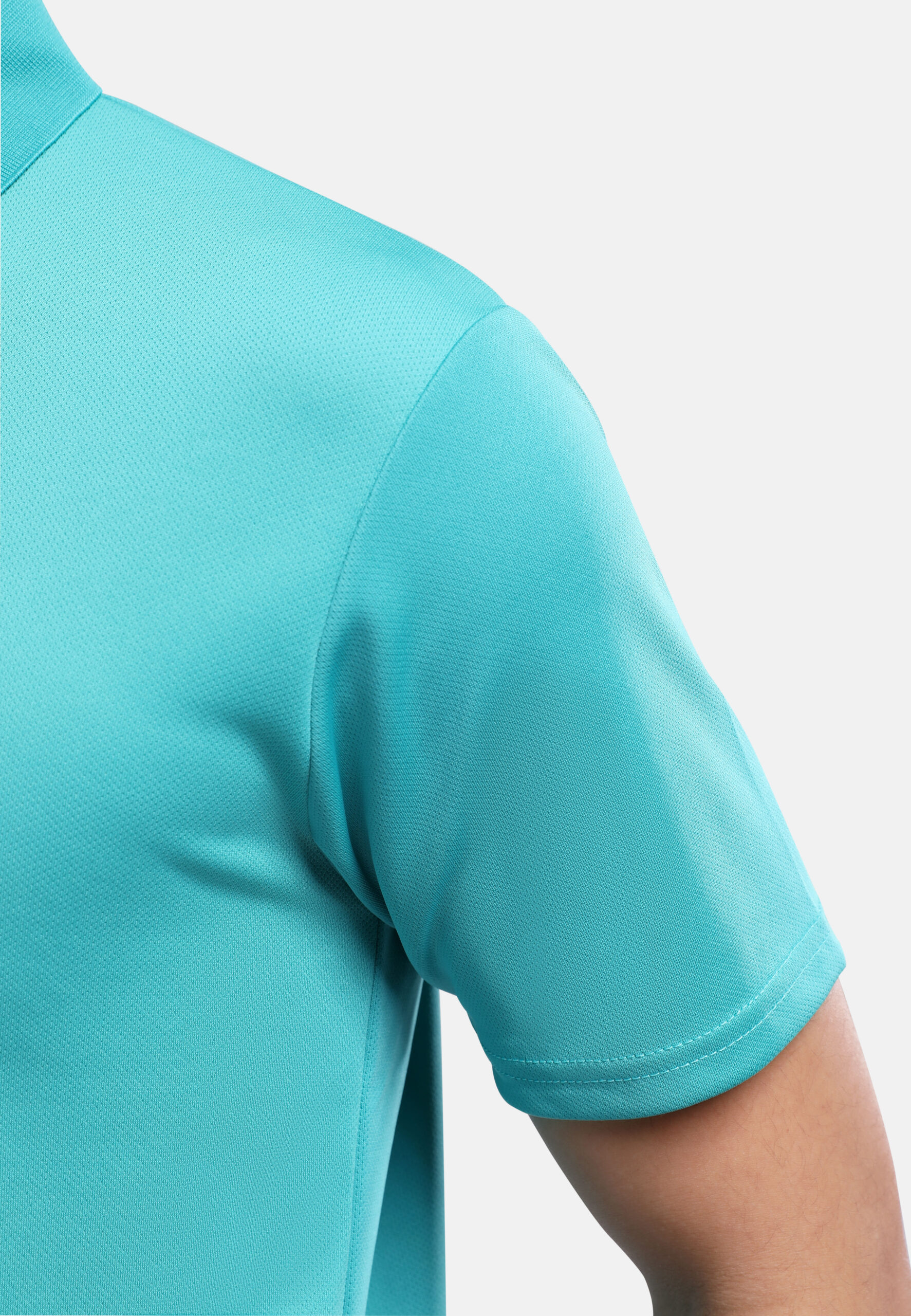 AIRtec Quick Dry Polo- Microfiber Mini Mesh-Turquoise Green (P-703-23) - Image 5