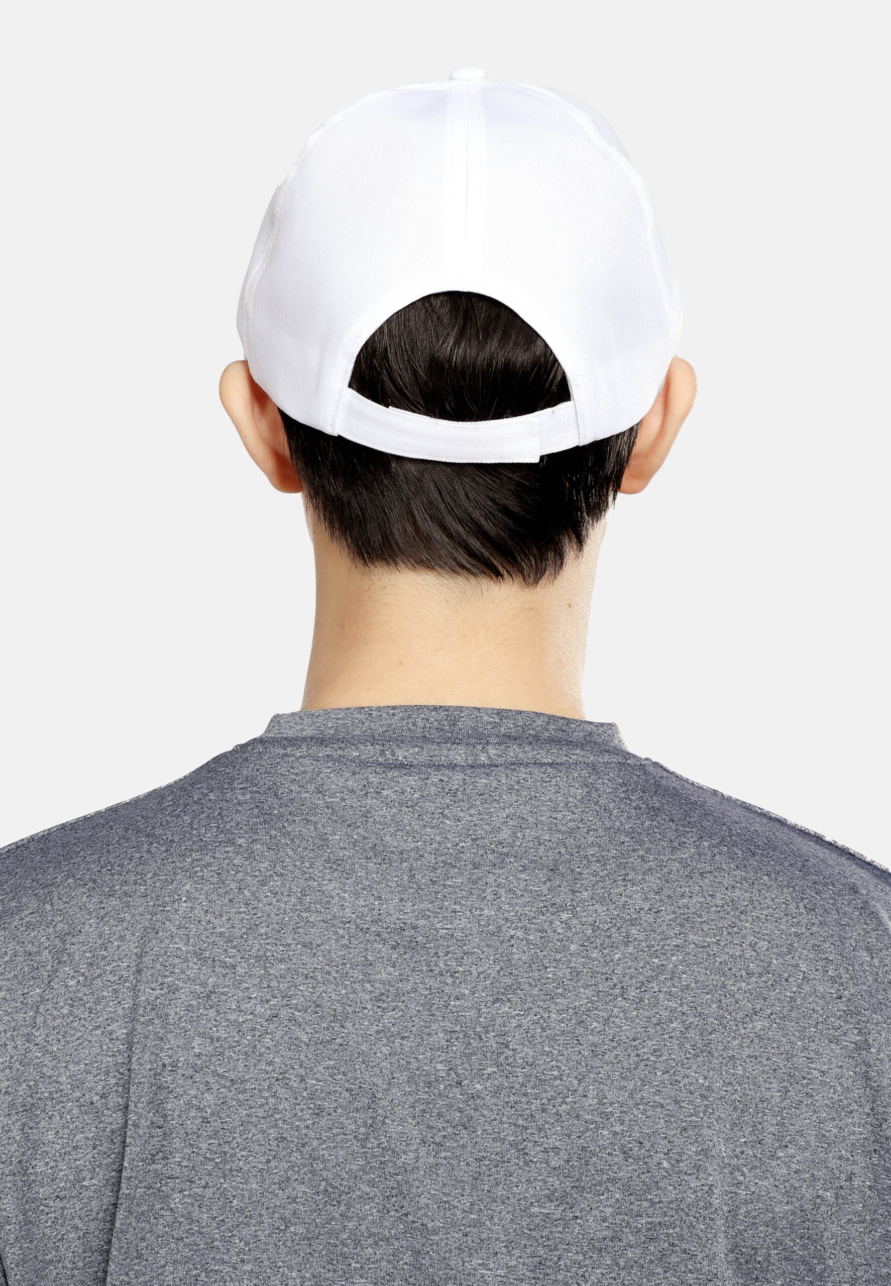 5 Panel Baseball Cap Adult Unisex-White (P-C02-01) - Image 7