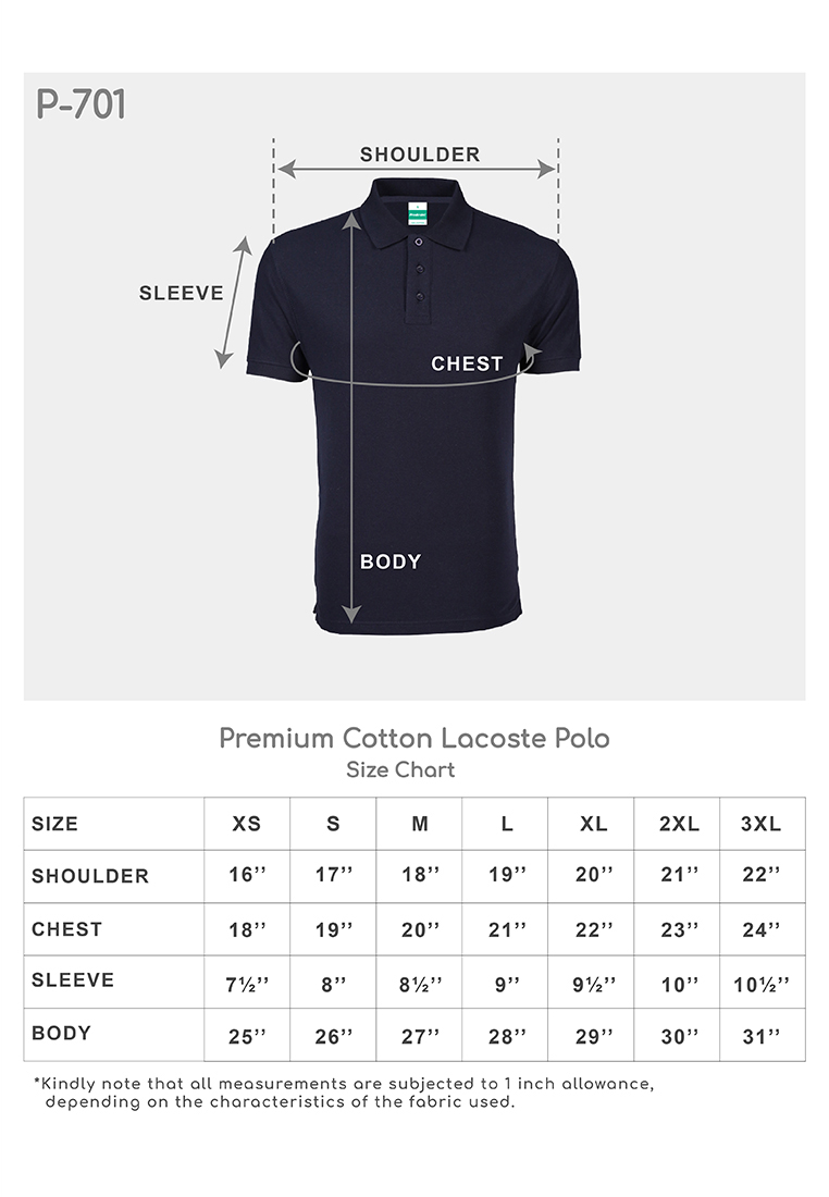 Size Chart Lacoste Polo Shirt | ubicaciondepersonas.cdmx.gob.mx