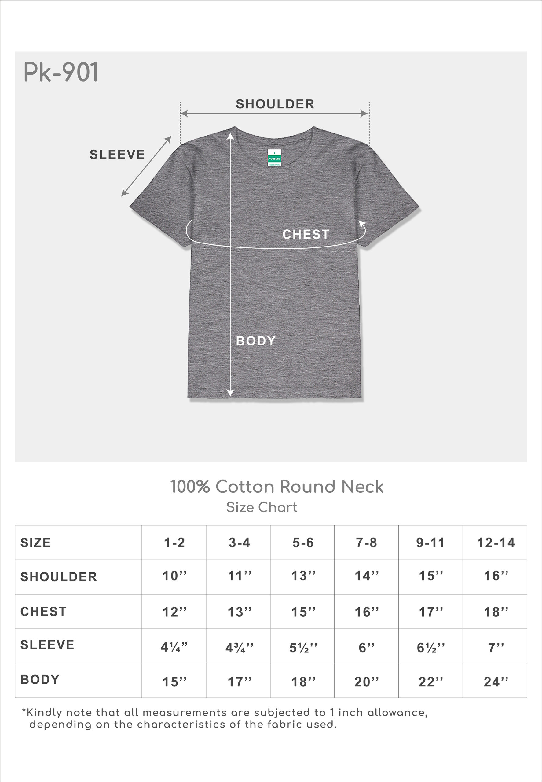 100% Cotton Round Neck Kids-Bottle Green (PK-901-44) - Image 12