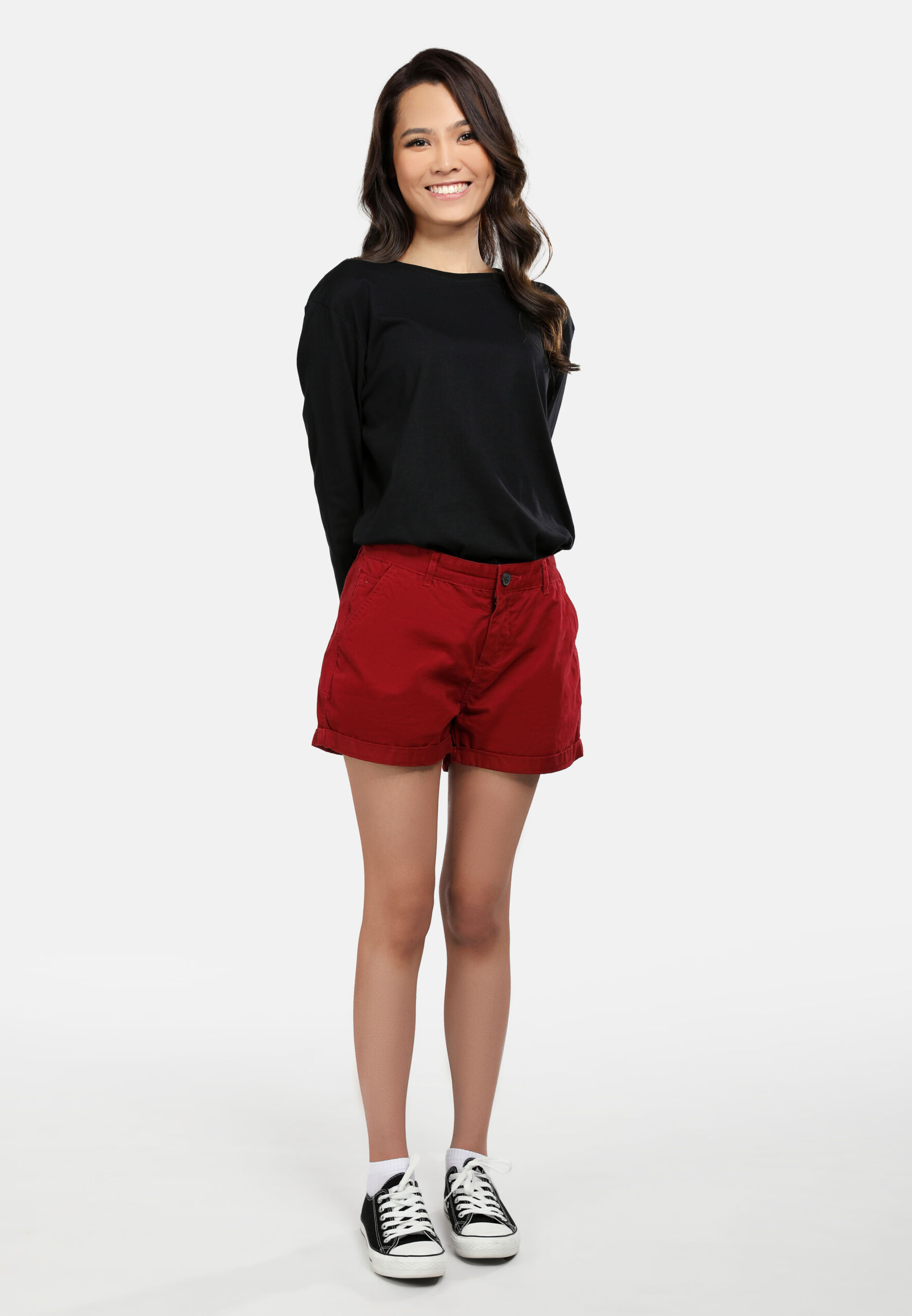 100% Cotton Long Sleeve Round Neck- Black (P-601-09) - Image 7