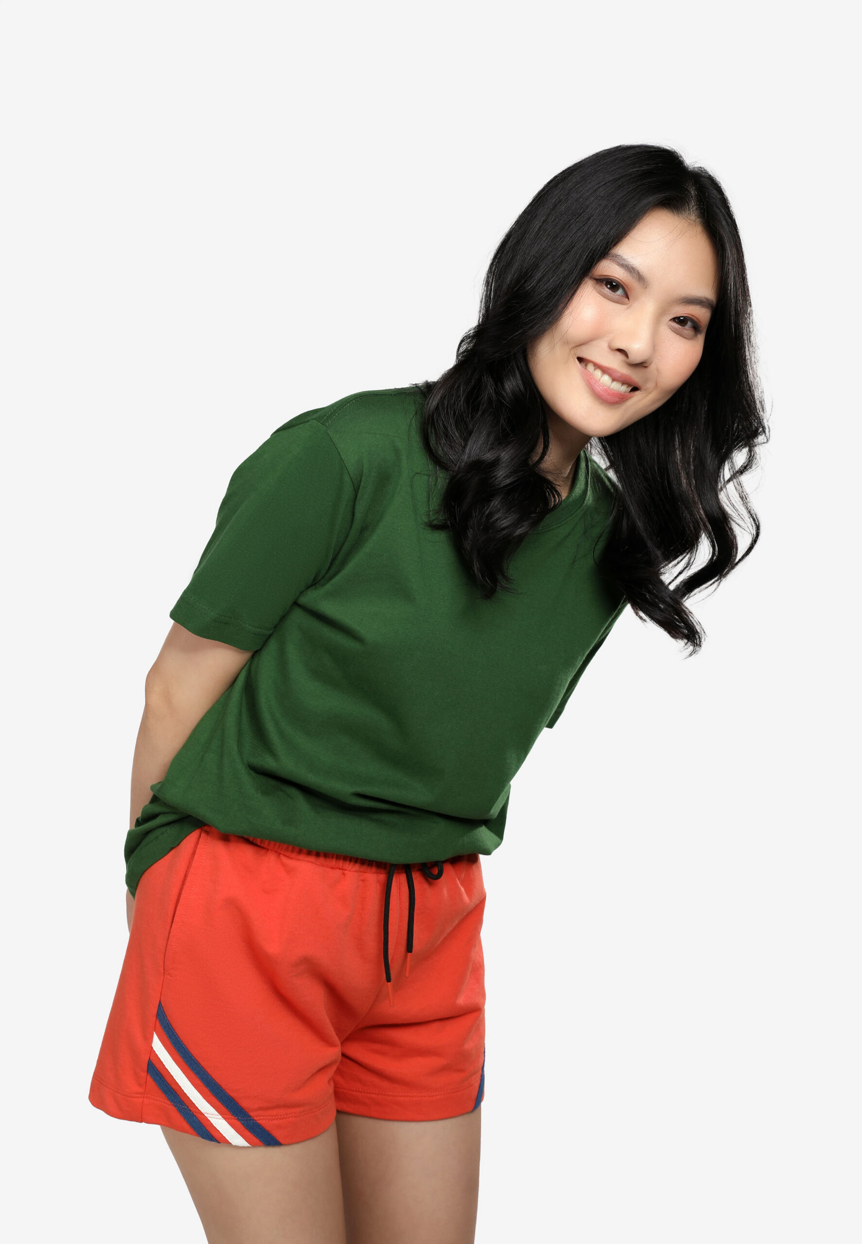 100% Cotton Round Neck (160 grams)- Bottle Green (P-901-44) - Image 3