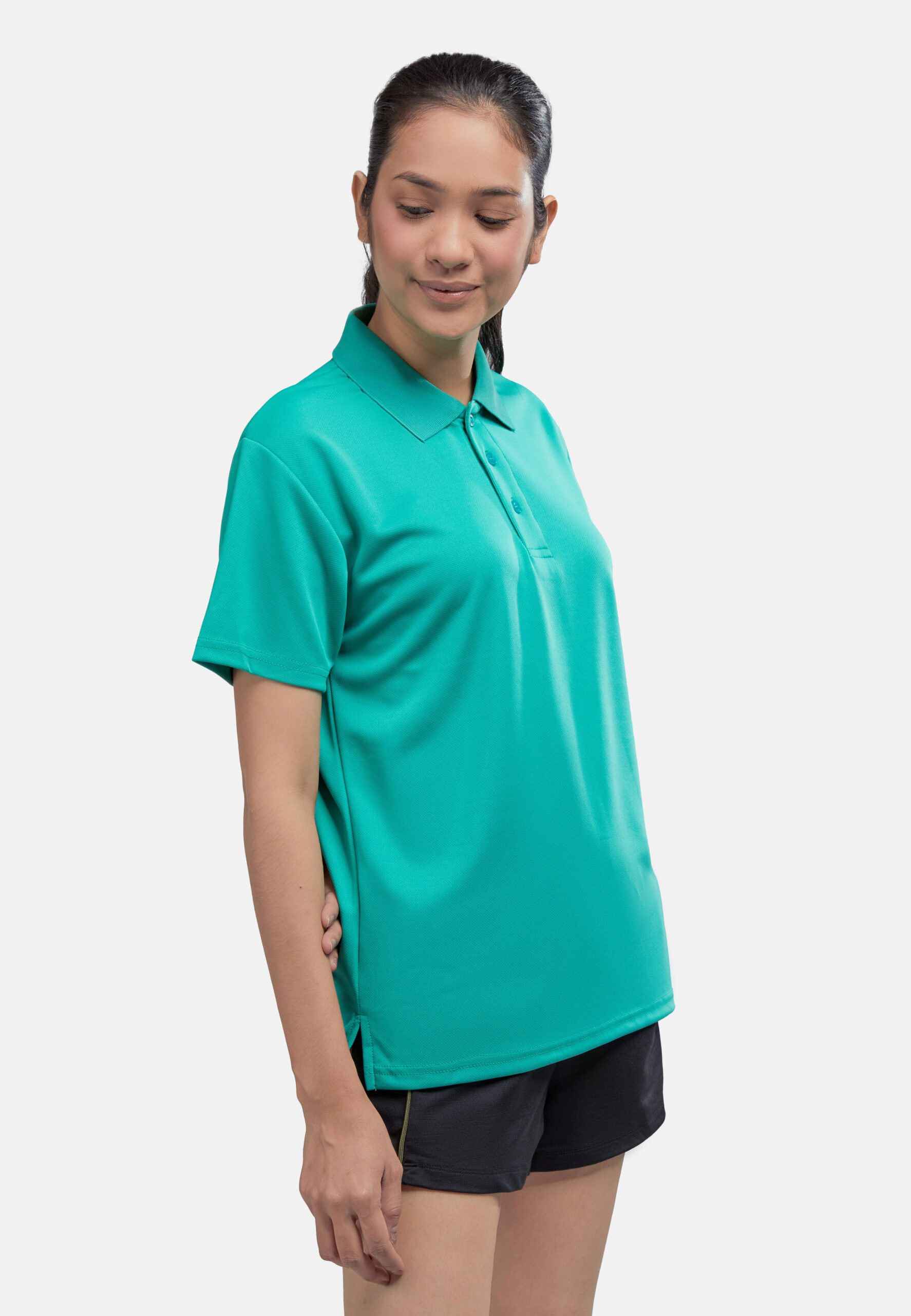 AIRtec Quick Dry Polo- Microfiber Mini Mesh-Emerald (P-703-27) - Image 3