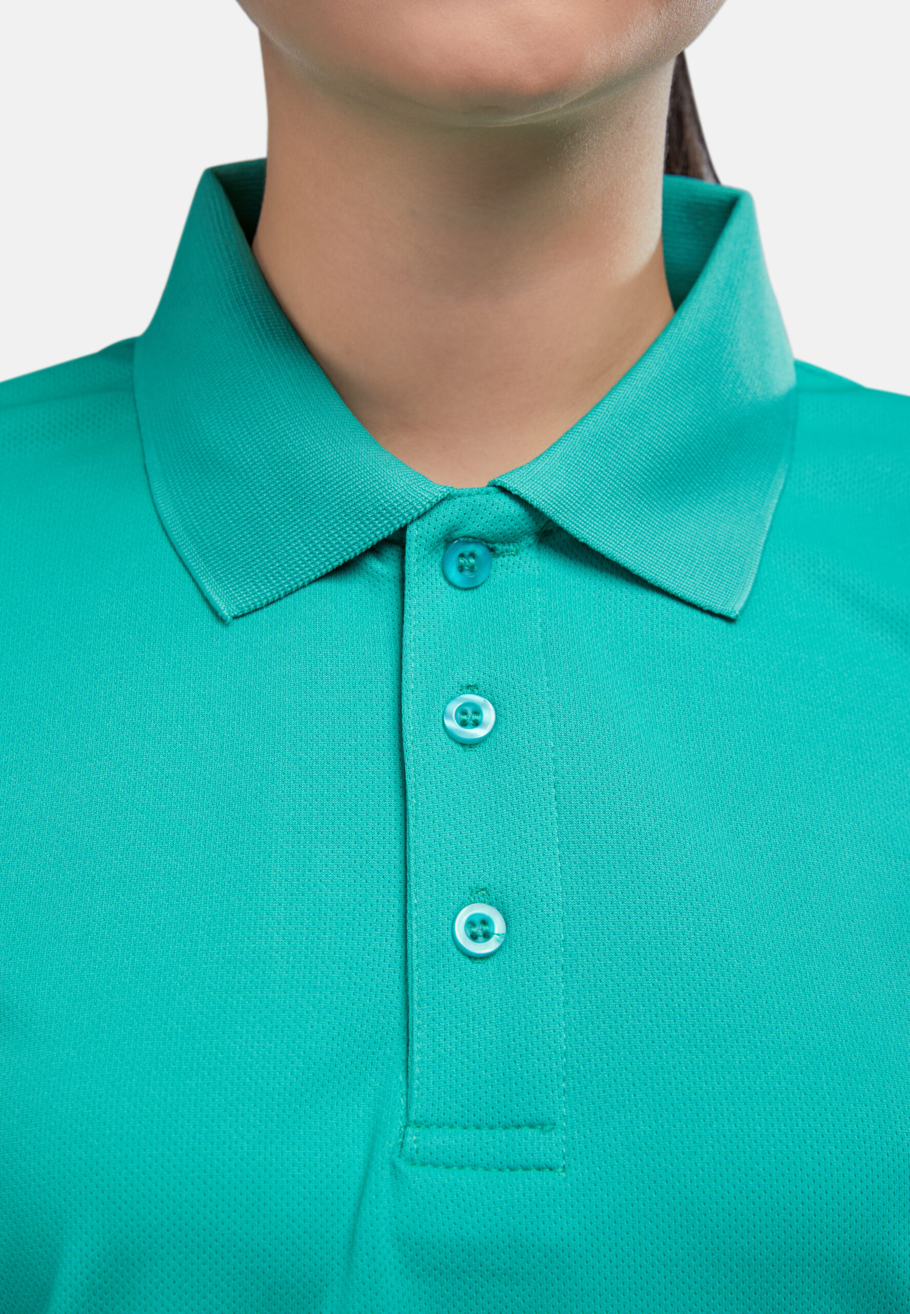 AIRtec Quick Dry Polo- Microfiber Mini Mesh-Emerald (P-703-27) - Image 5