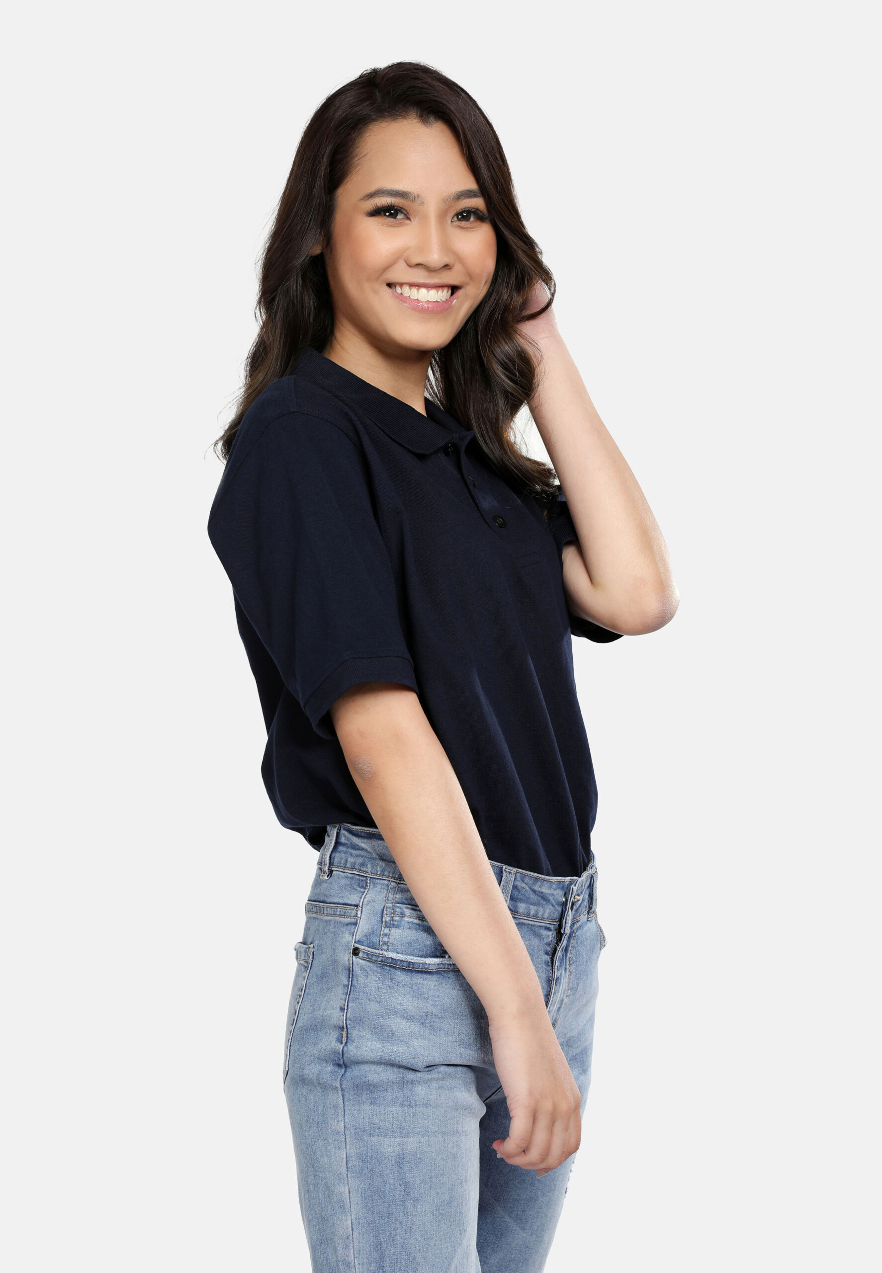 Premium Cotton Lacoste Polo-Navy (P-701-08) - Image 4