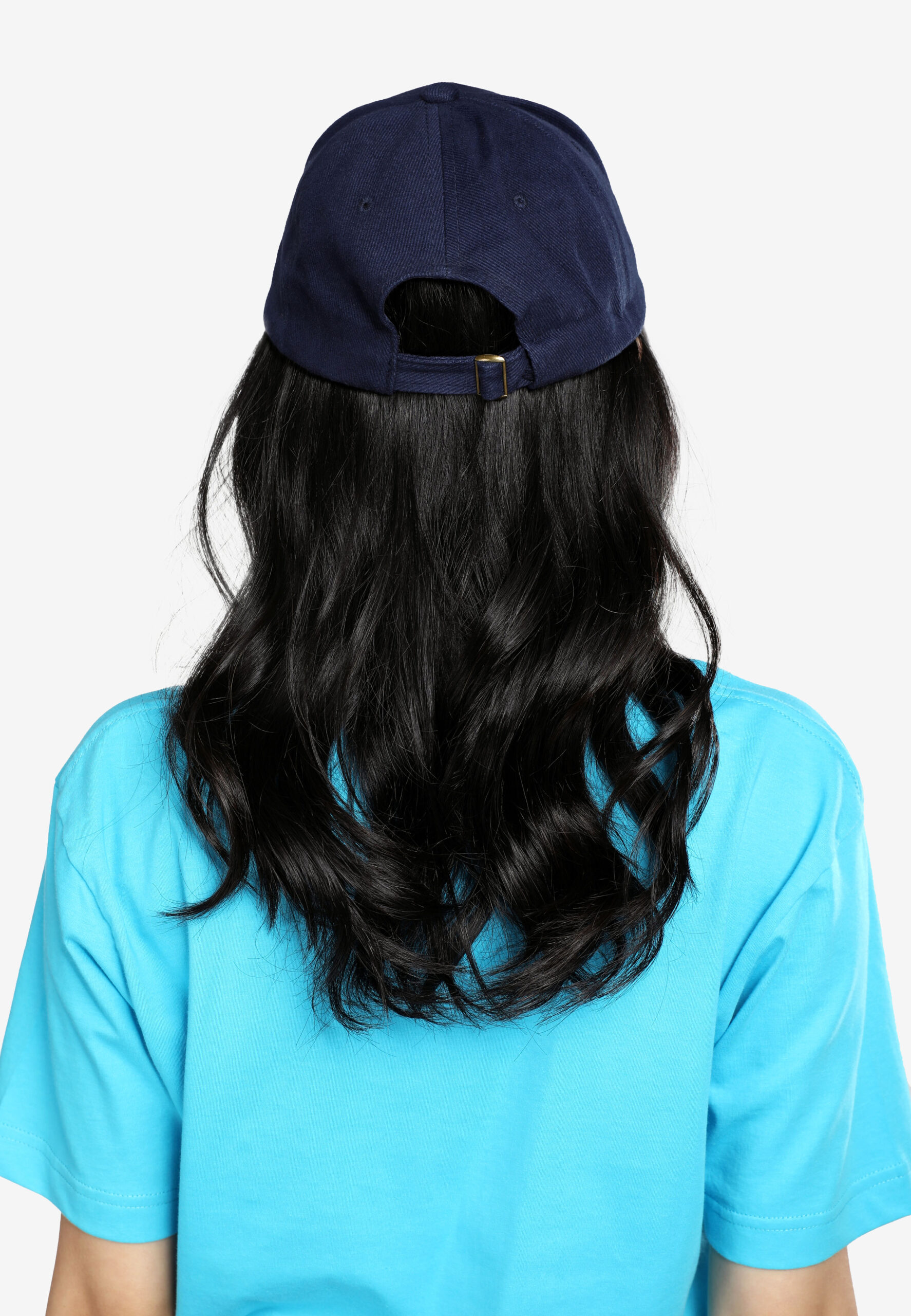 6 Panel Baseball Cap Adult Unisex-Navy (P-C01-08) - Image 4