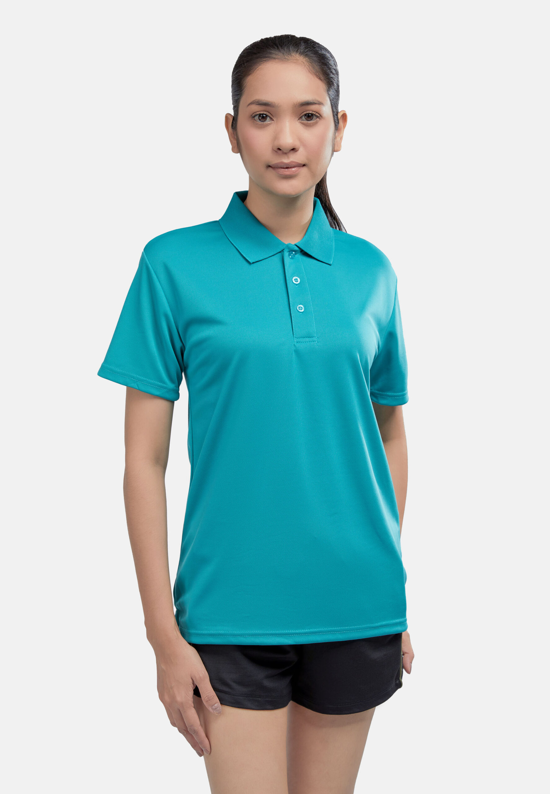 AIRtec Quick Dry Polo- Microfiber Mini Mesh-Turquoise Green (P-703-23) - Image 6
