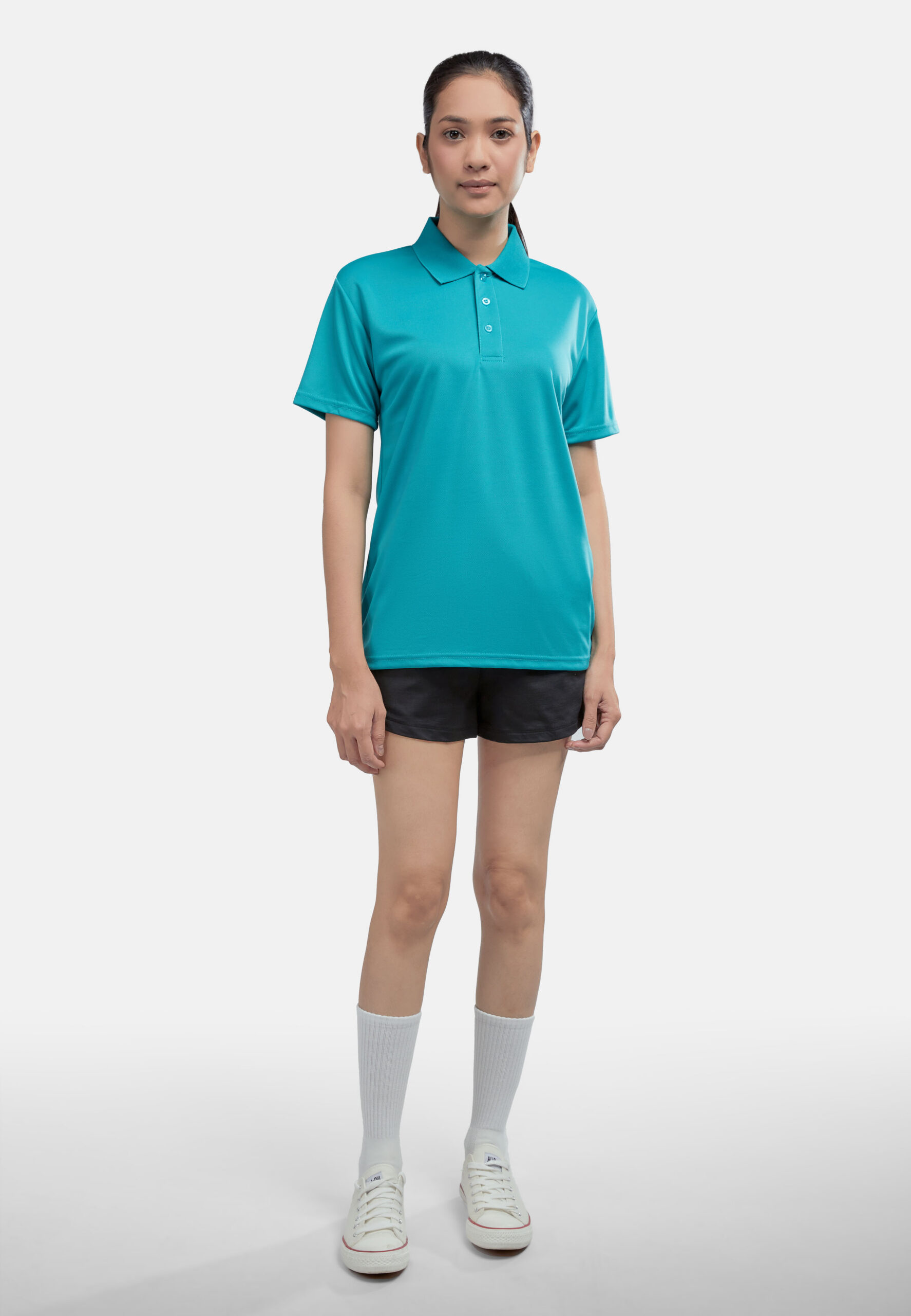 AIRtec Quick Dry Polo- Microfiber Mini Mesh-Turquoise Green (P-703-23) - Image 8