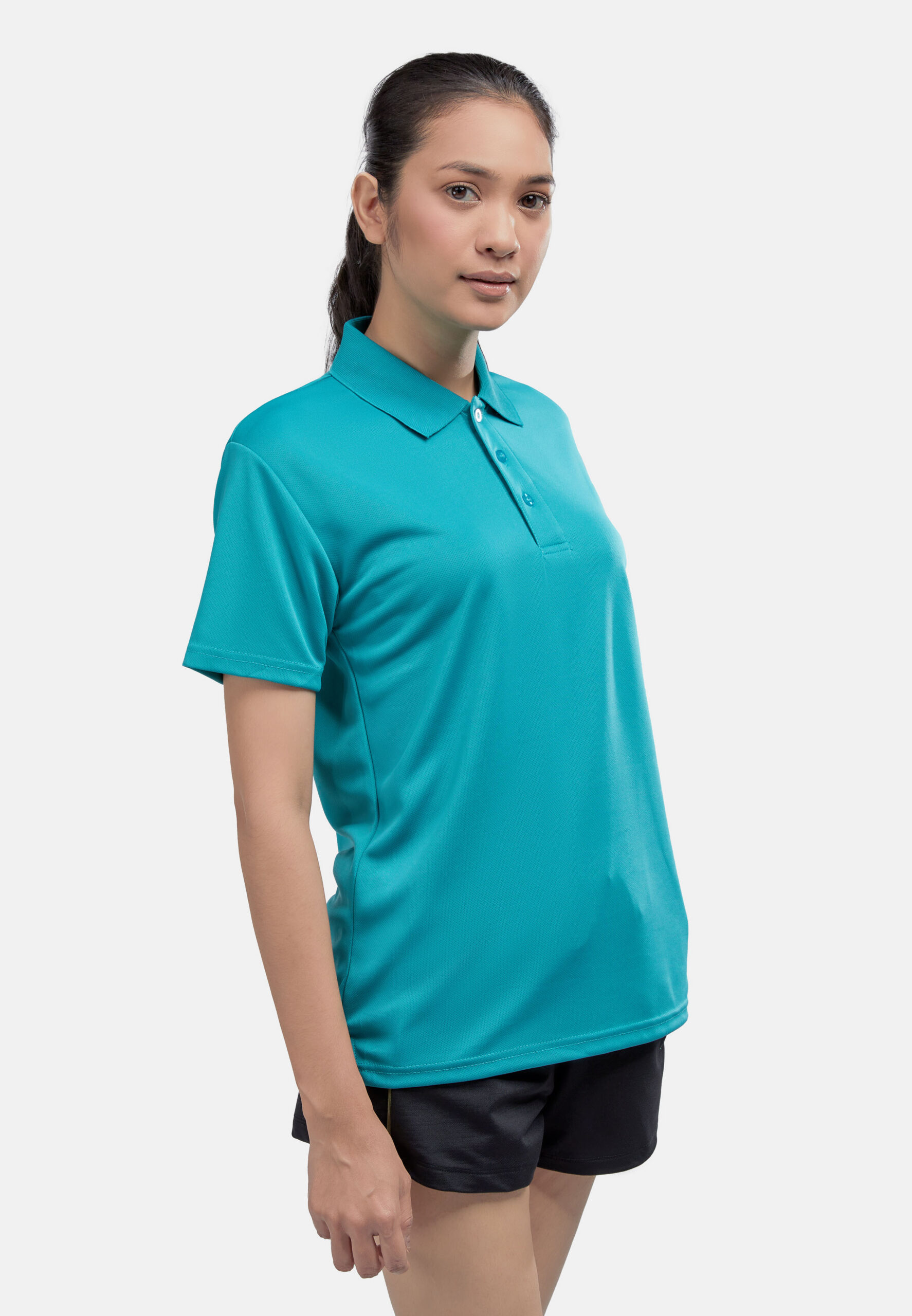 AIRtec Quick Dry Polo- Microfiber Mini Mesh-Turquoise Green (P-703-23) - Image 7