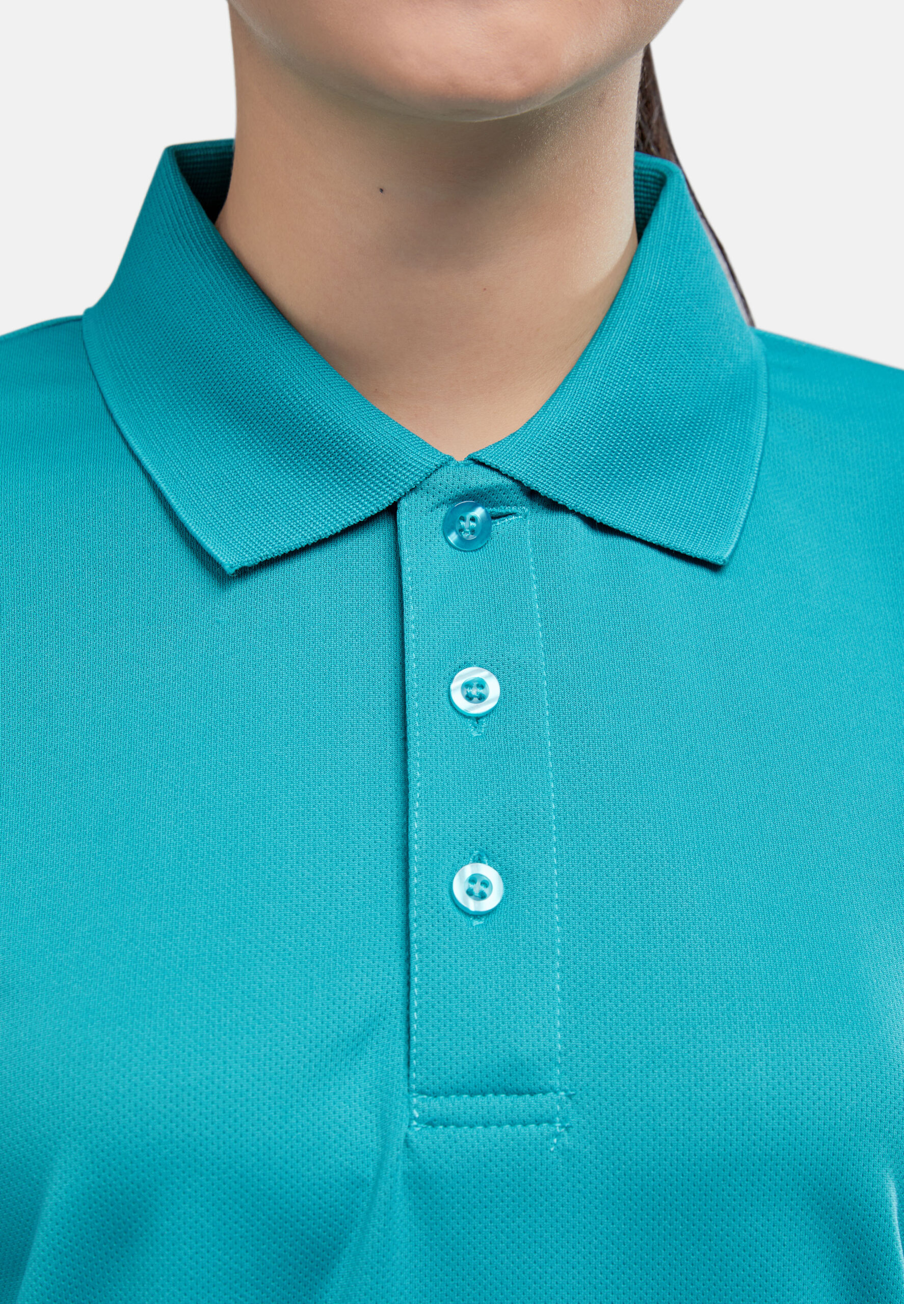 AIRtec Quick Dry Polo- Microfiber Mini Mesh-Turquoise Green (P-703-23) - Image 11