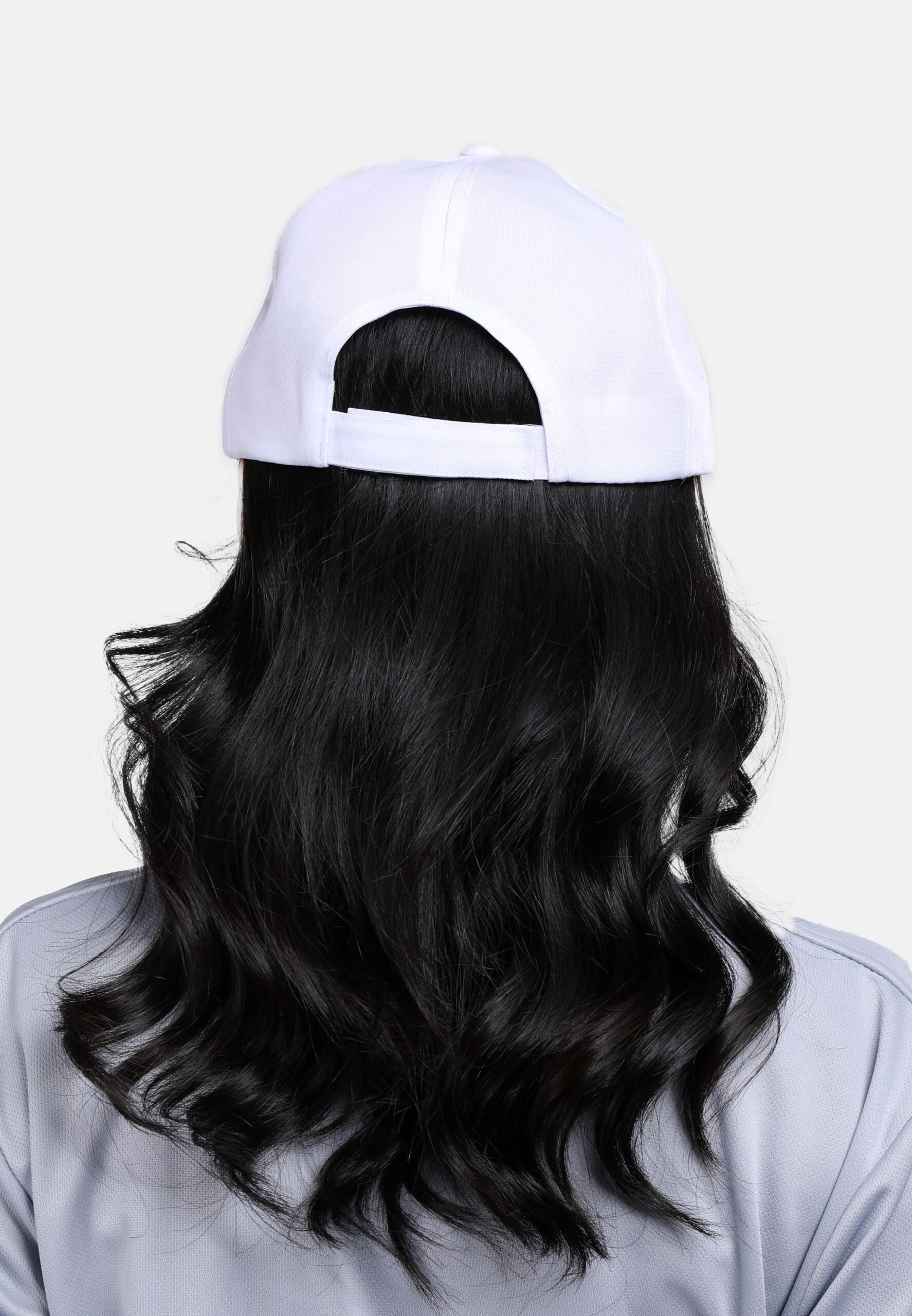 5 Panel Baseball Cap Adult Unisex-White (P-C02-01) - Image 3