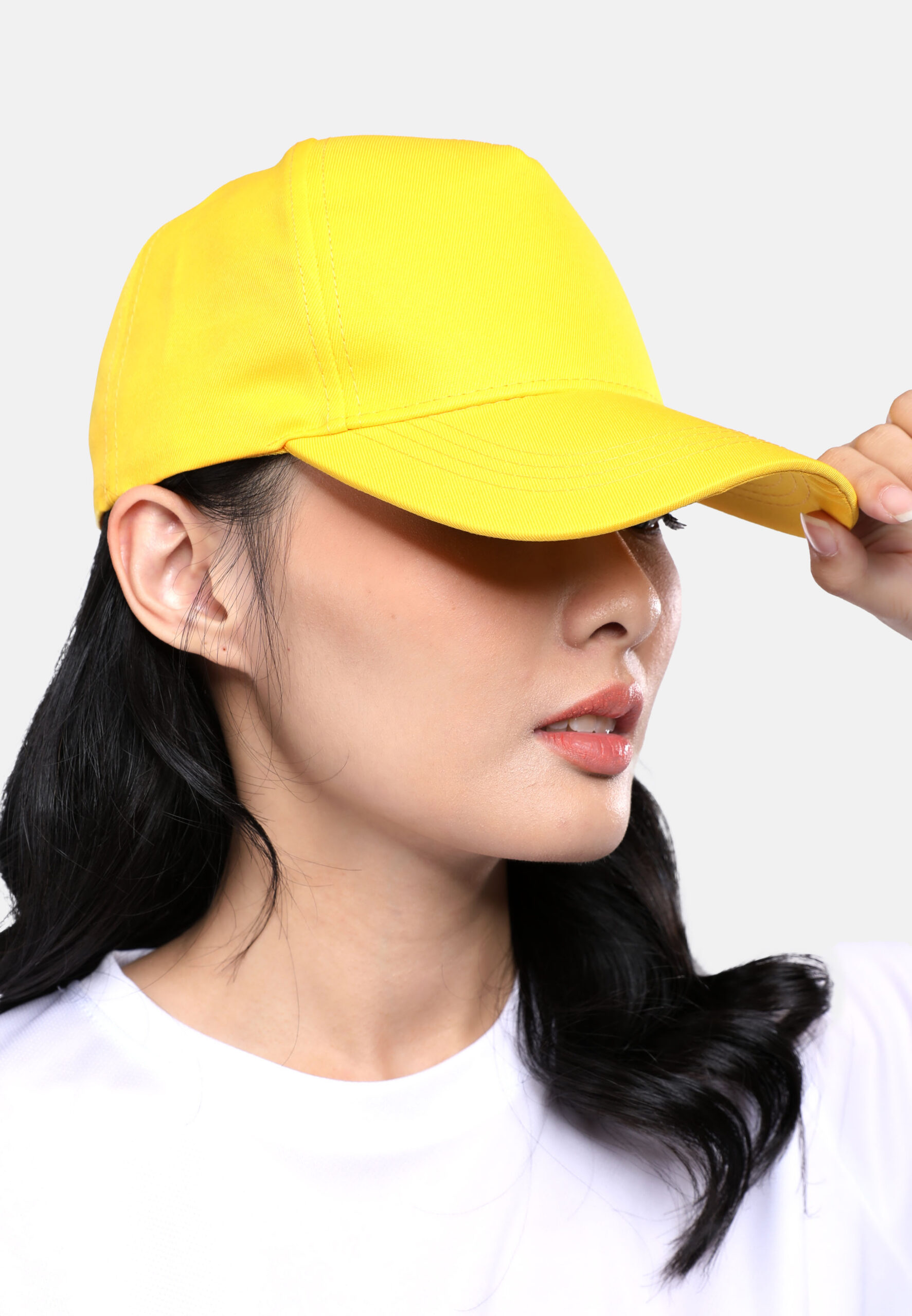 5 Panel Baseball Cap Adult Unisex-Yellow (P-C02-03) - Image 6