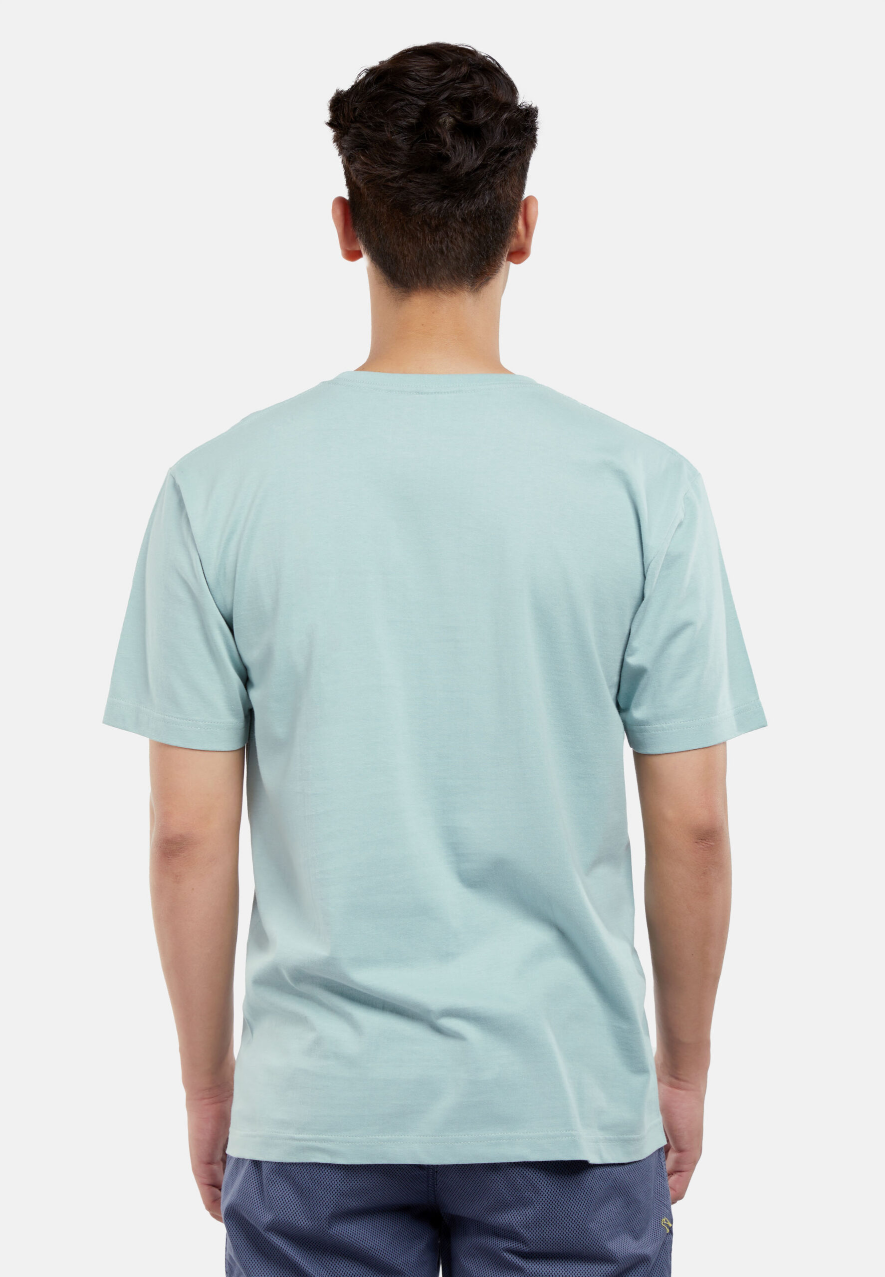 100% Cotton Round Neck (160 grams)- Blue Haze (P-901-11) - Image 3