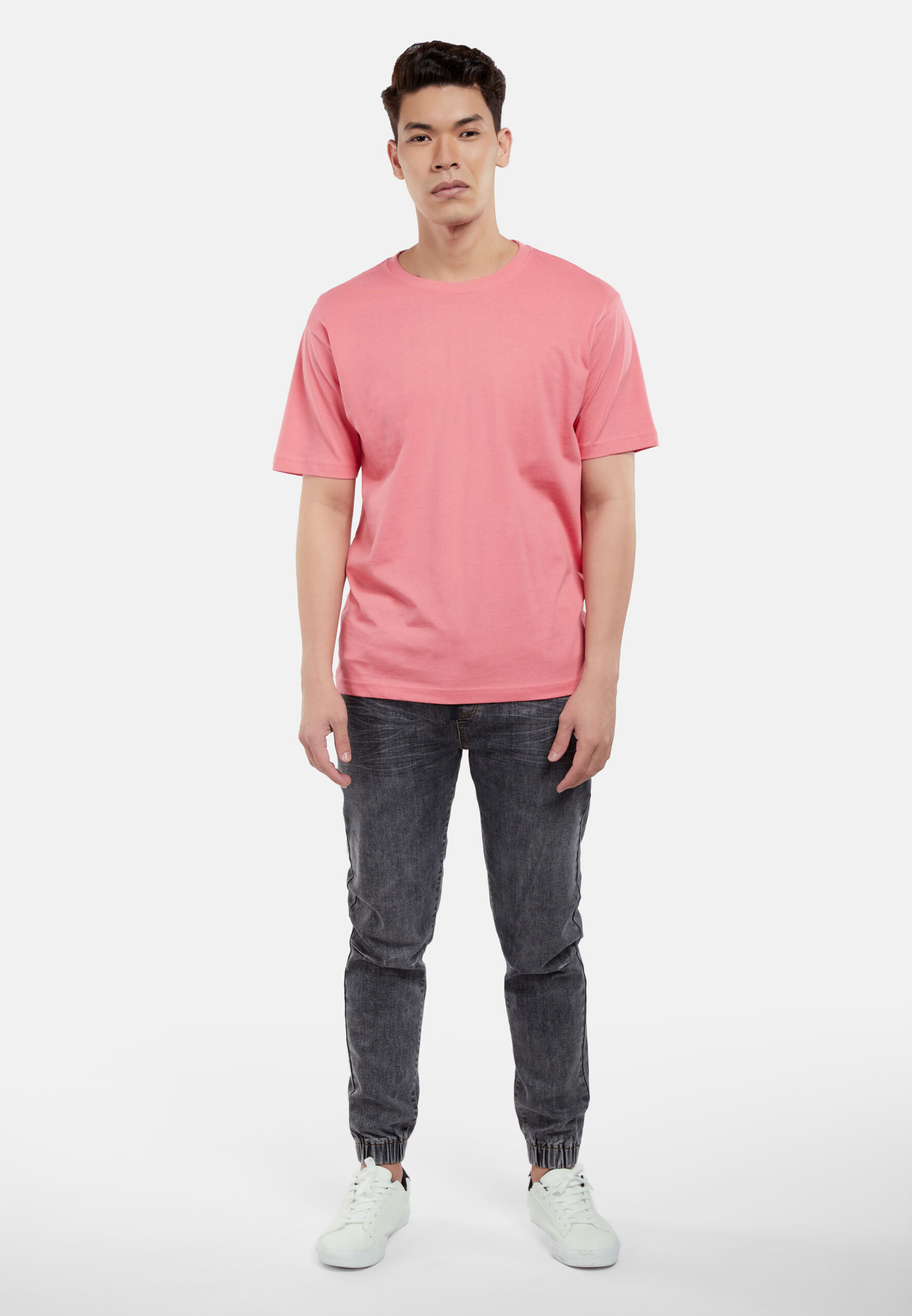 100% Cotton Round Neck (160 grams)- Tea Rose (P-901-39) - Image 7