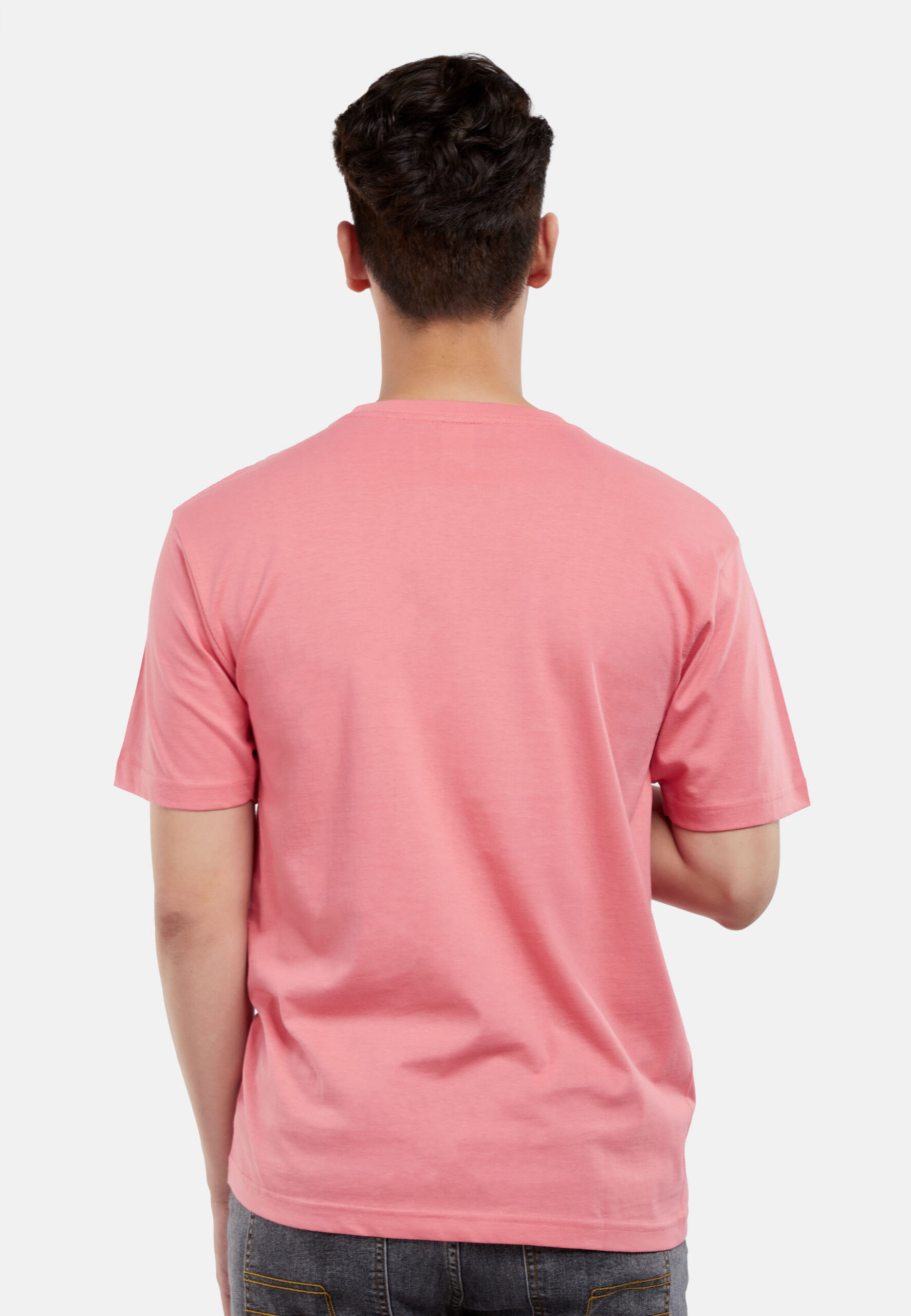 100% Cotton Round Neck (160 grams)- Tea Rose (P-901-39) - Image 8