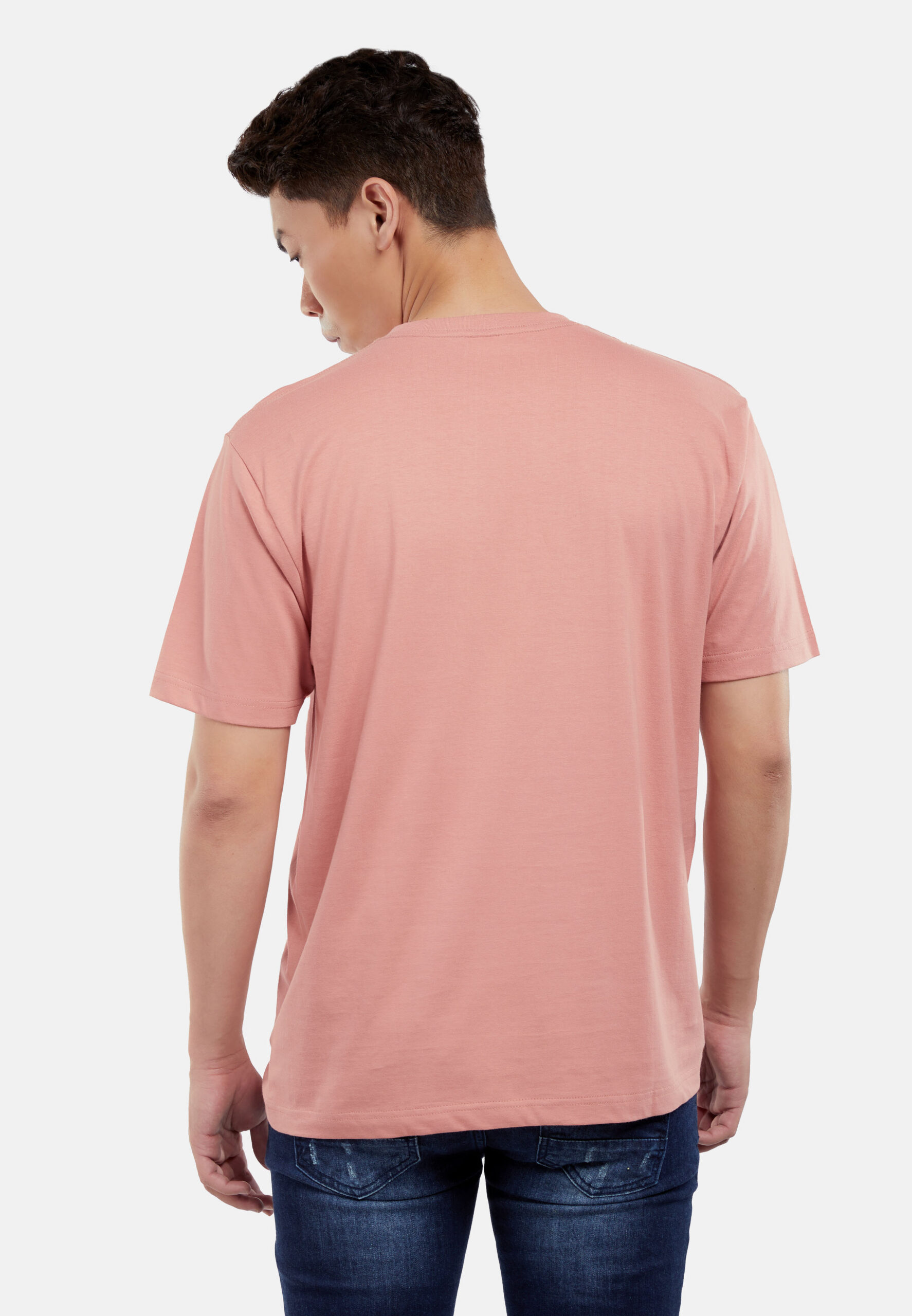 100% Cotton Round Neck (160 grams)- Rose Dawn (P-901-40) - Image 4