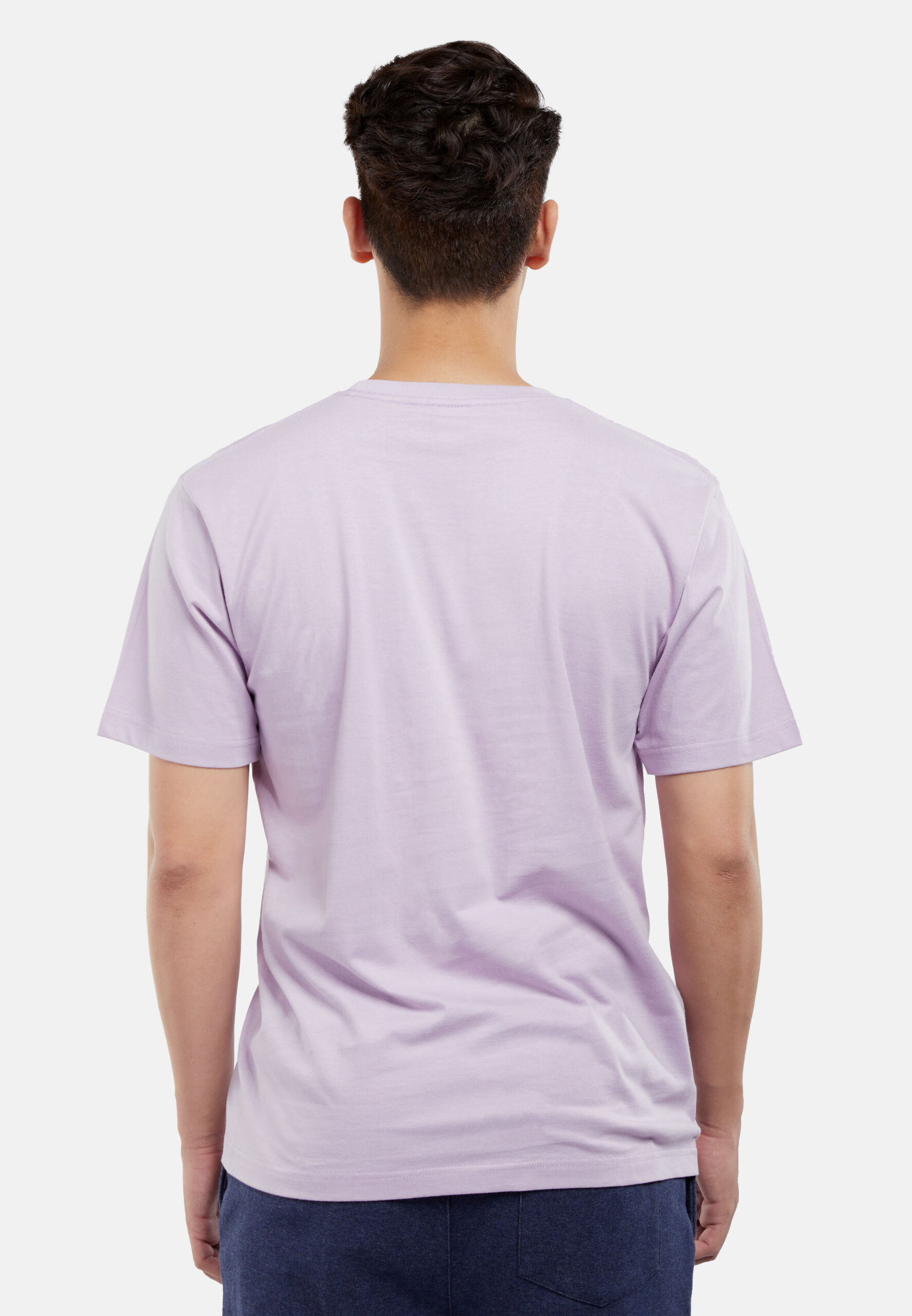 100% Cotton Round Neck (160 grams)- Light Purple (P-901-45) - Image 8